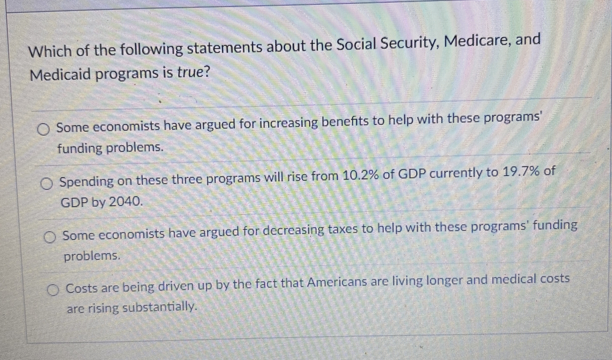 Which of the following statements about the