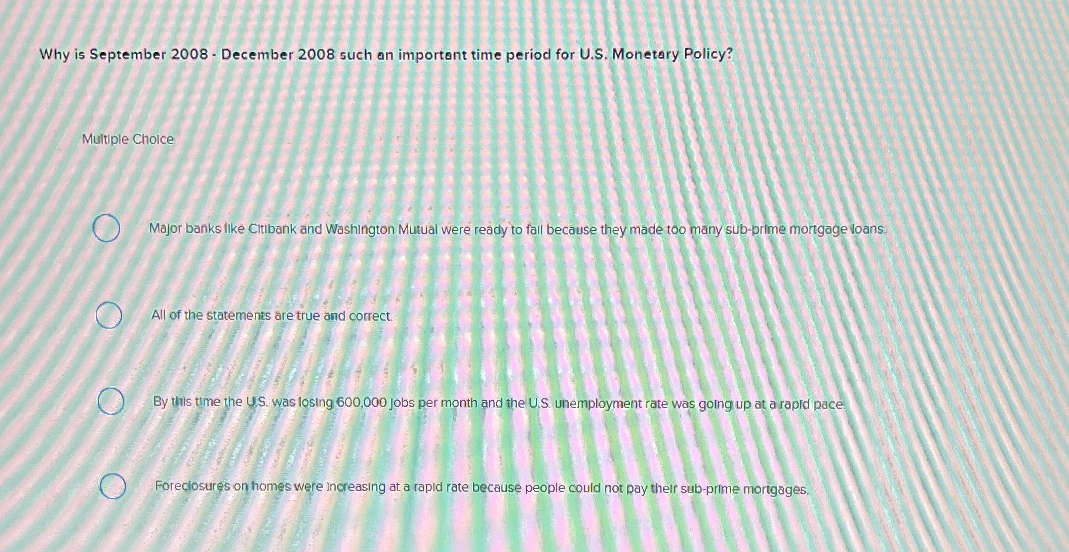 Why is September 2 0 0 8 - December 2 0 0 8 such