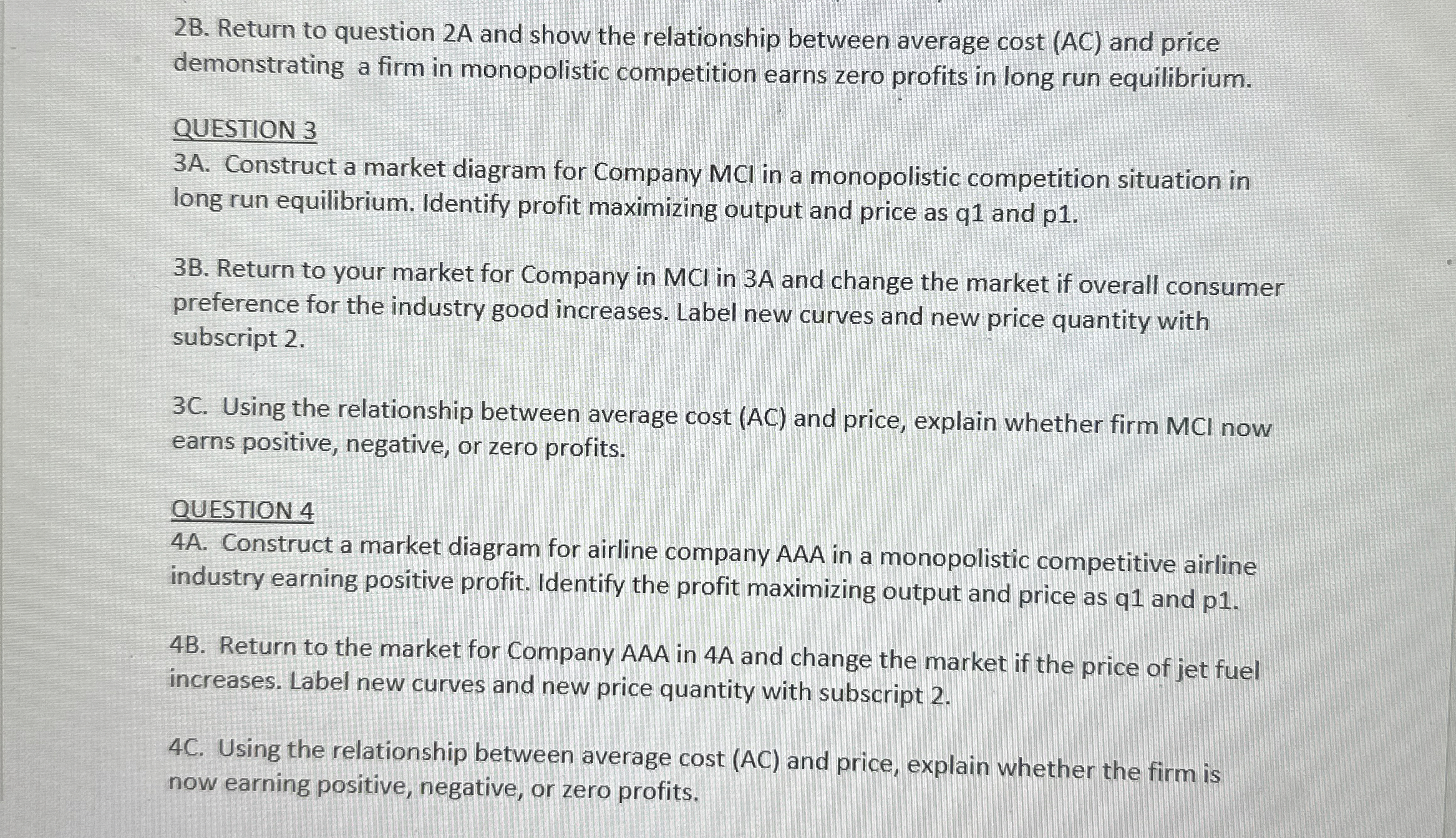2 B . Return to question 2 A and show the