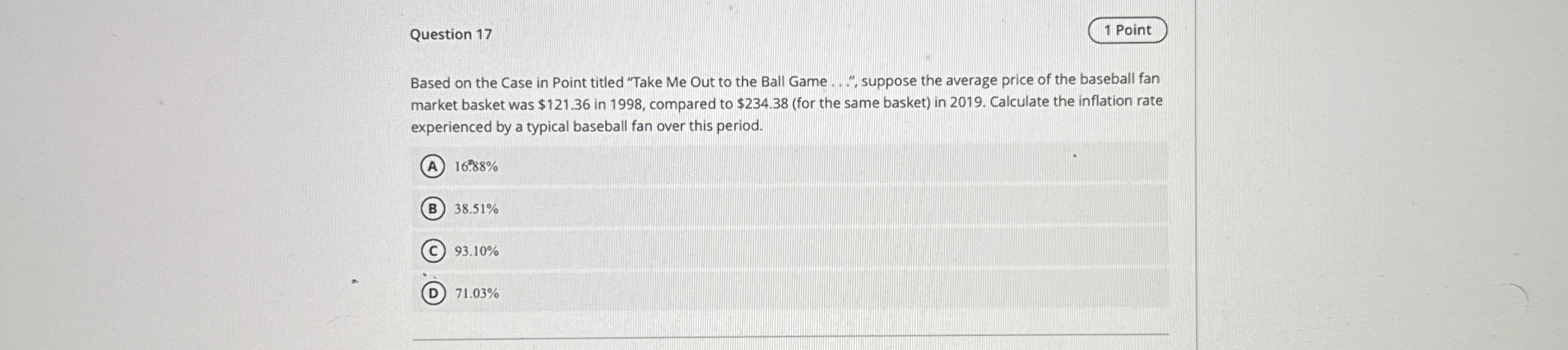 Question 1 7 1 Point Based on the Case in Point