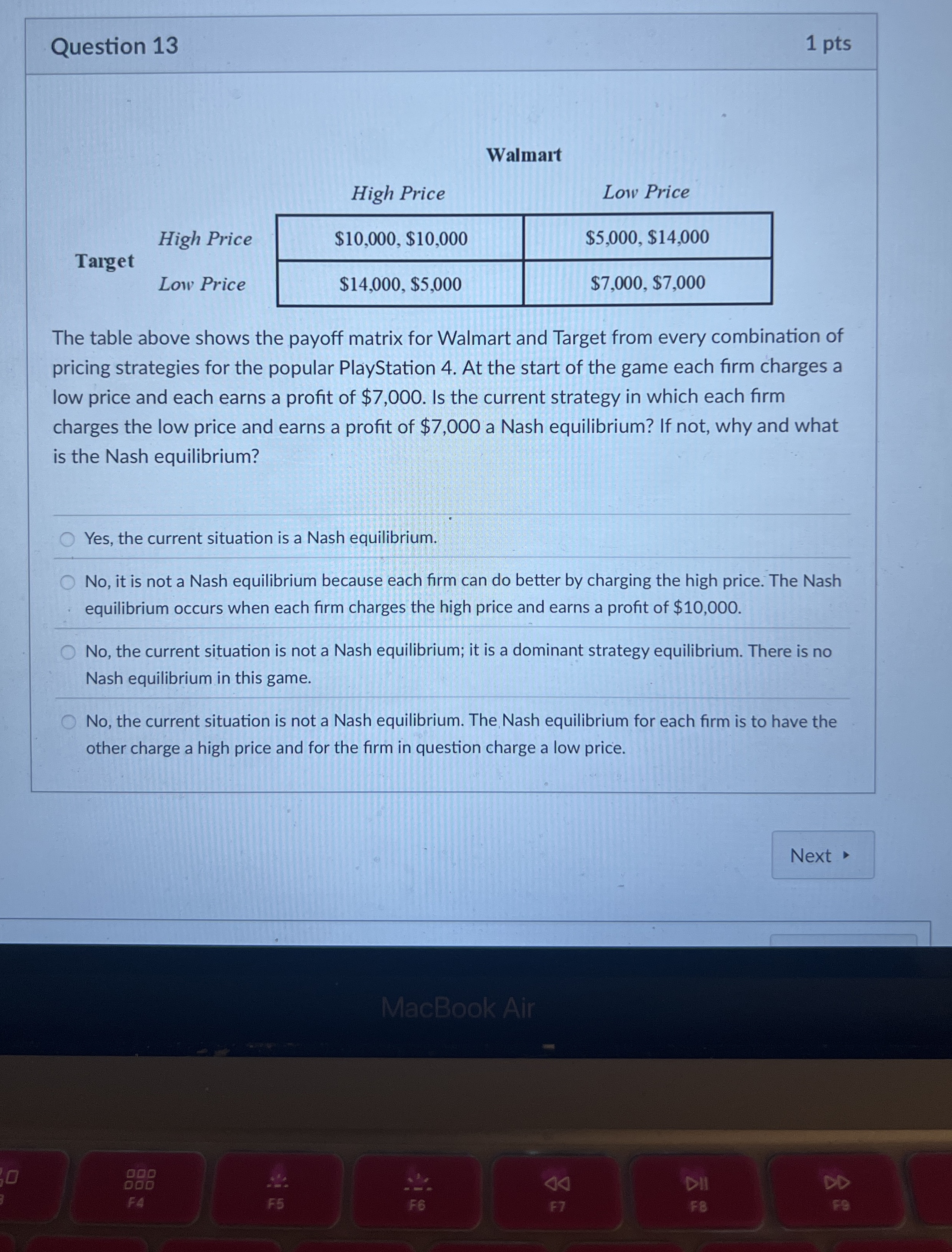 Question 1 3 1 pts Walmart \ table [ [ Target ,