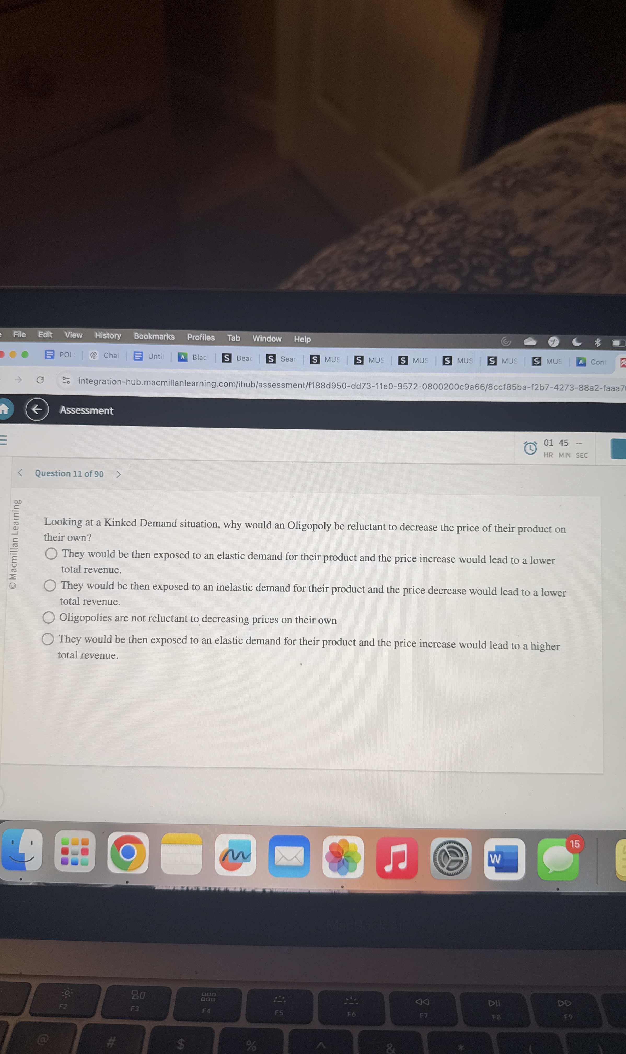 When customers choose between products based on