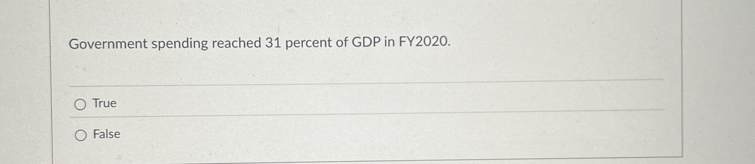 Government spending reached 3 1 percent of GDP in