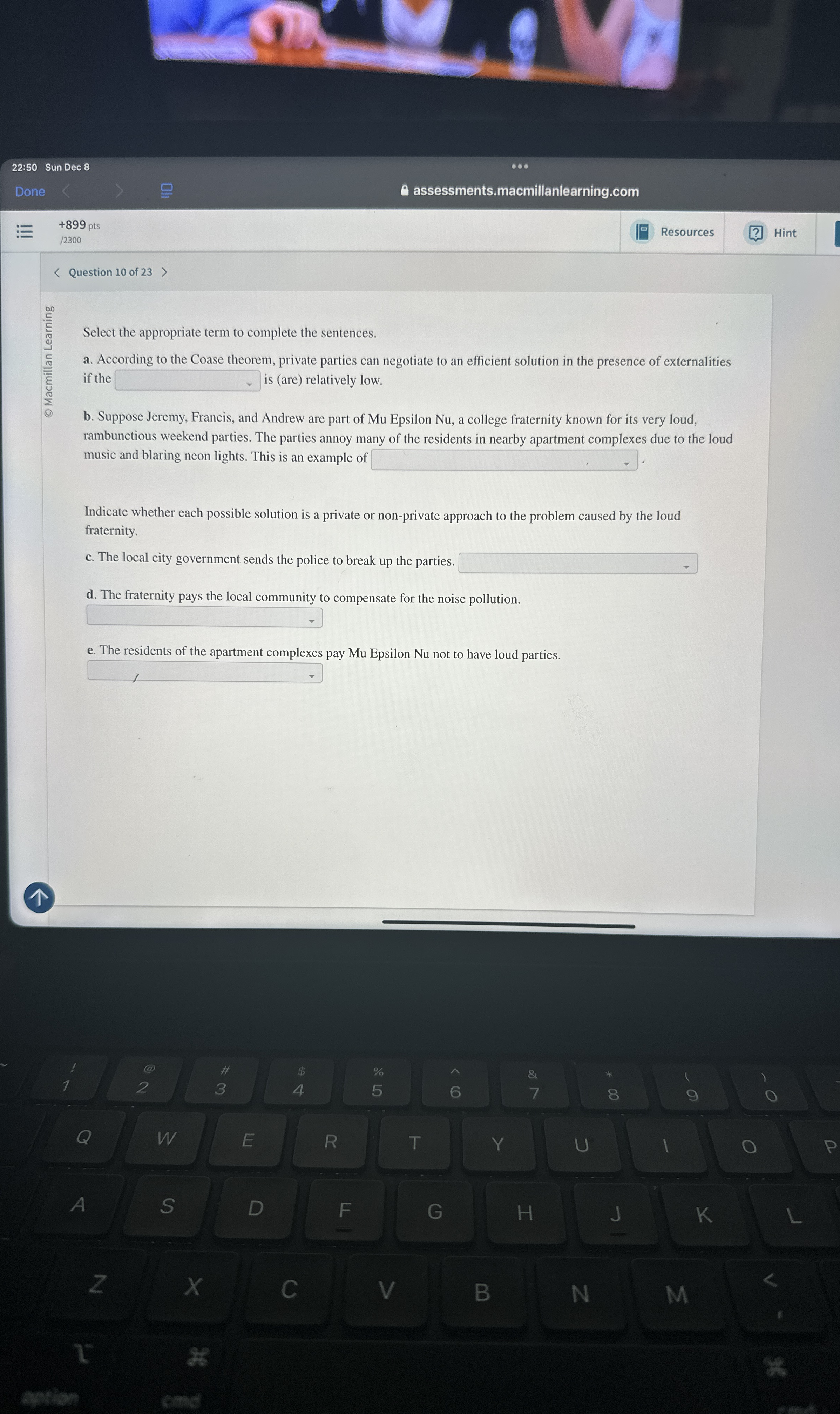 2 2 : 5 0 Sun Dec 8 Done