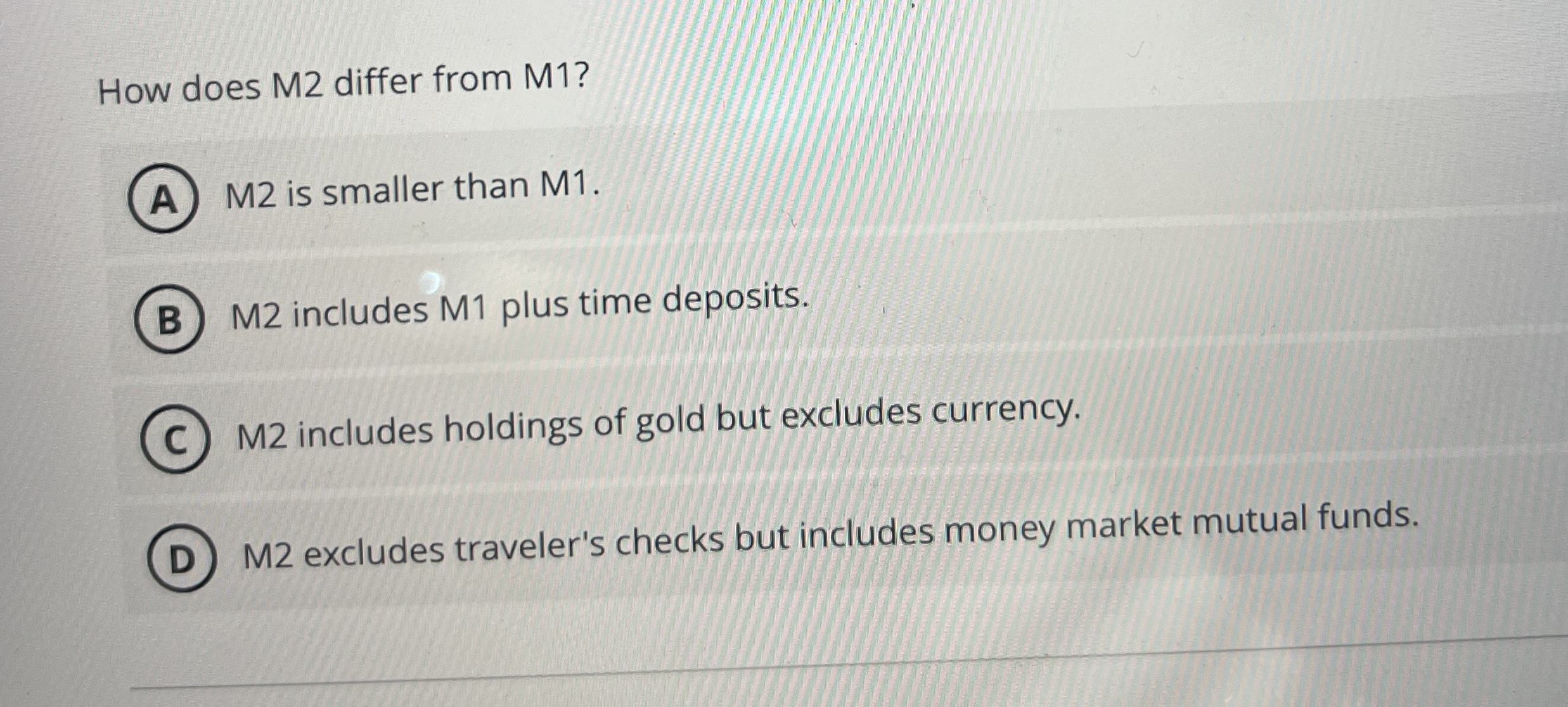 How does M 2 differ from M 1 ? M 2 is smaller