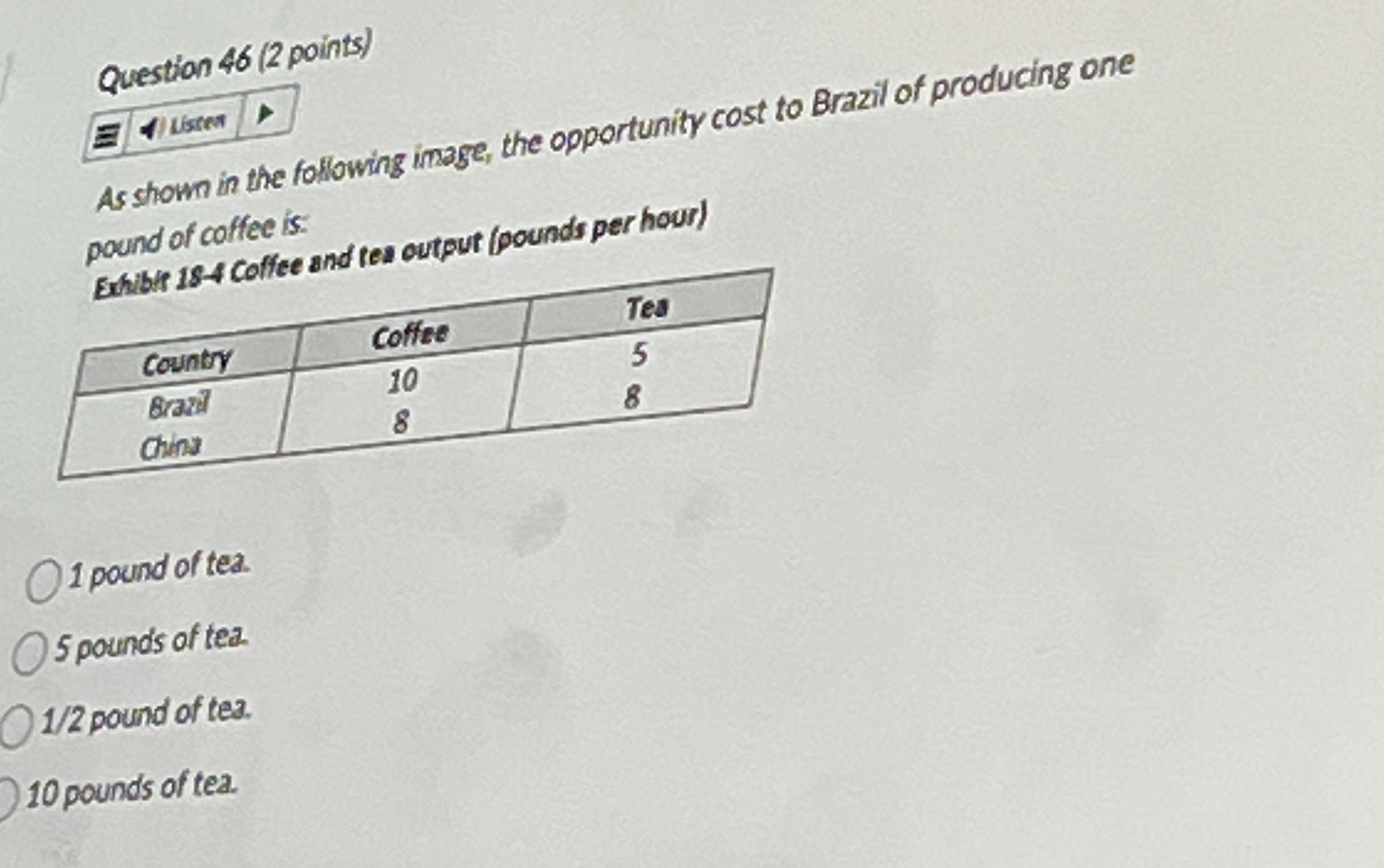 Question 4 6 ( 2 points ) II Isctes As shown in