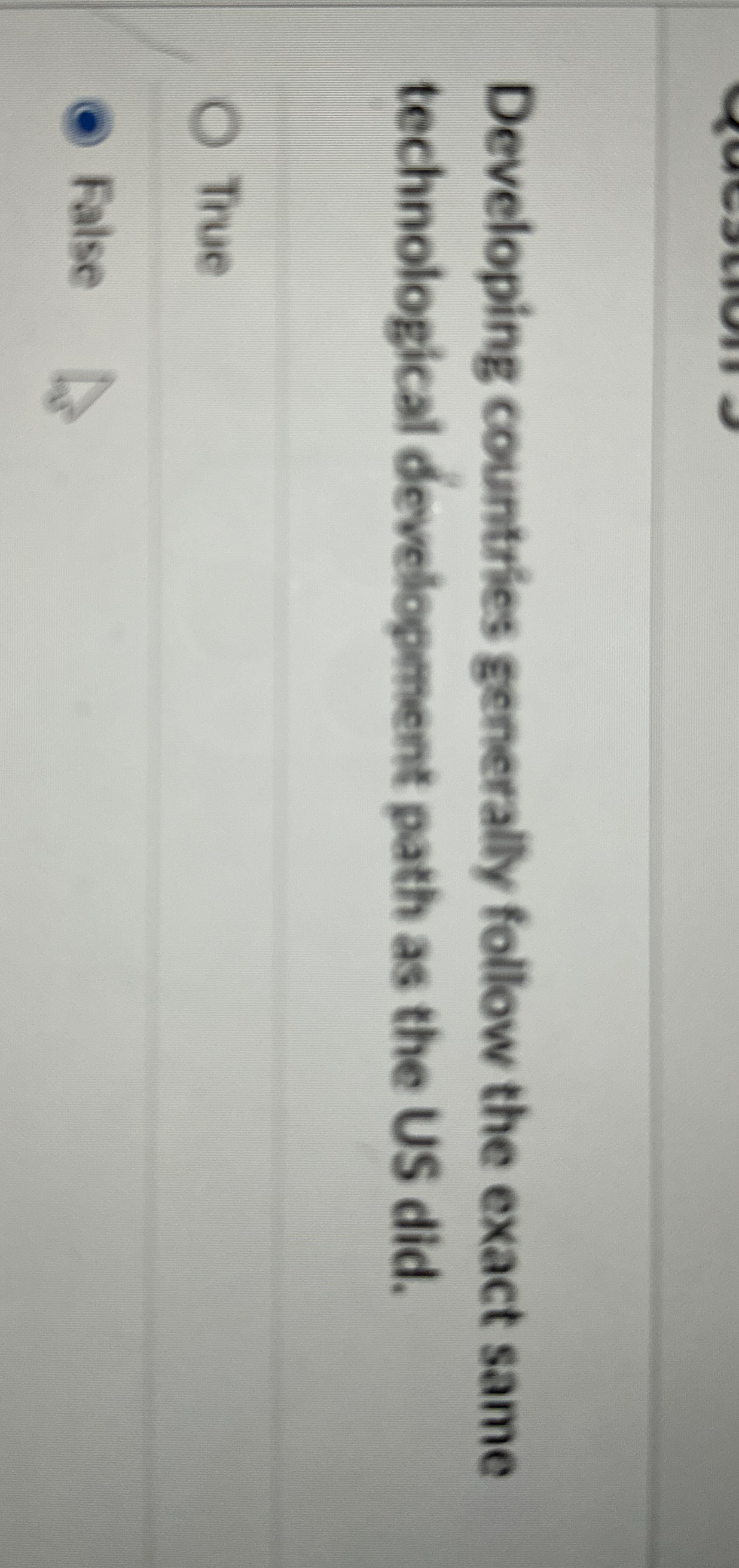 Developing countries generally follow the exact
