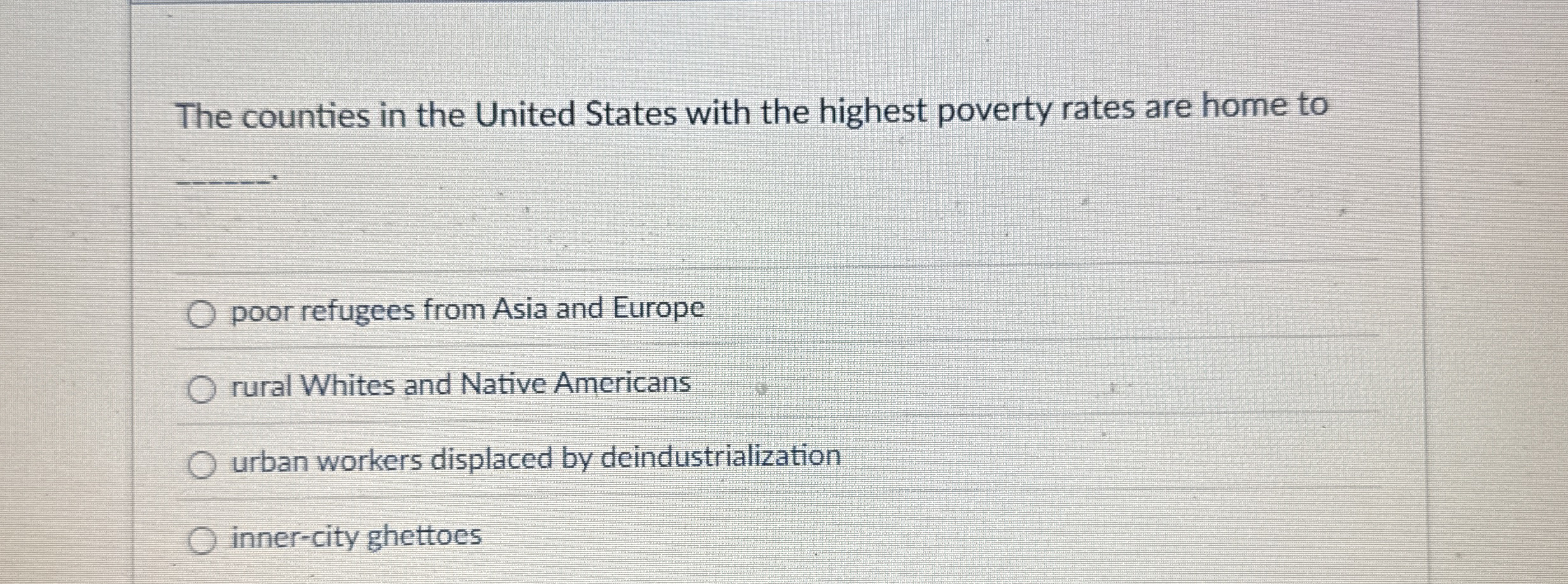 The counties in the United States with the