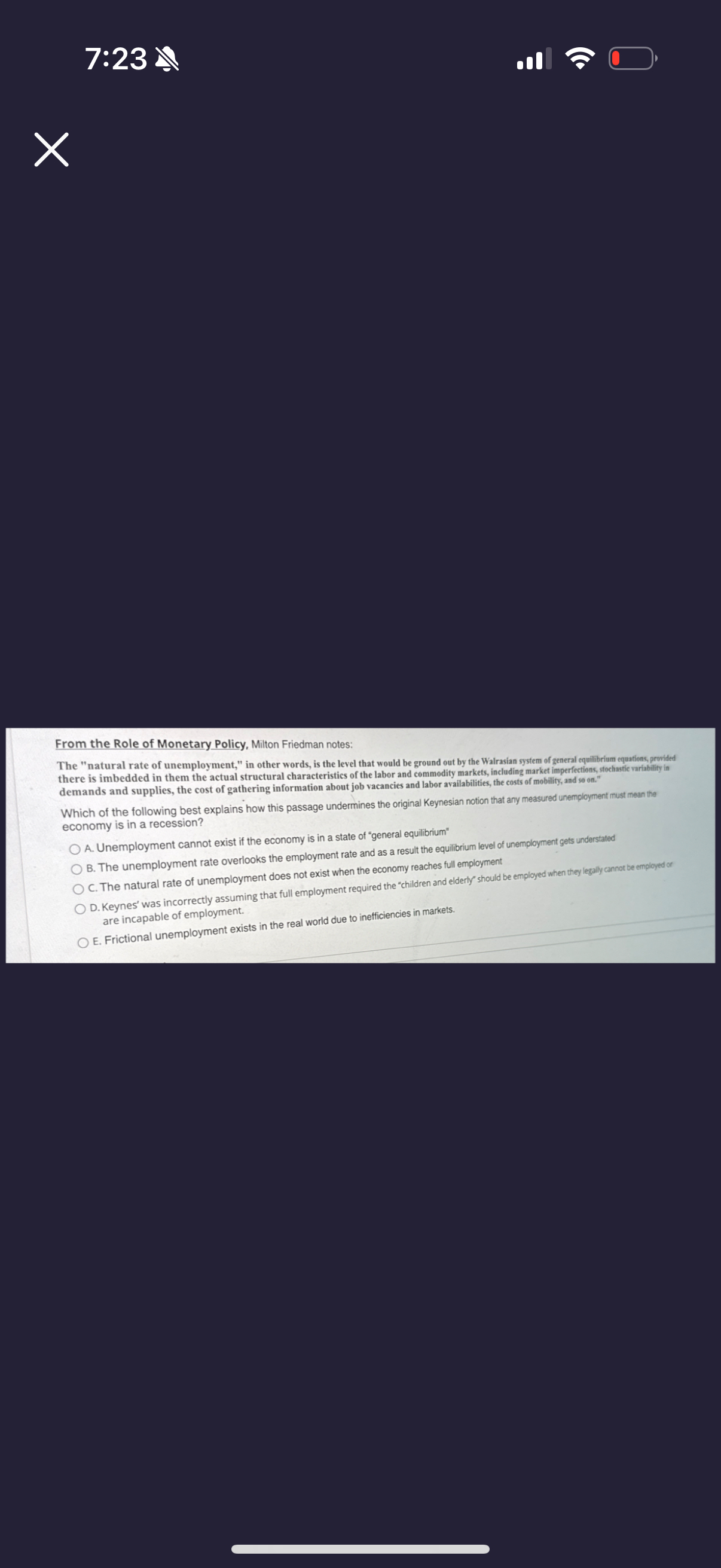 7 : 2 3 From the Role of Monetary Policy, Miton