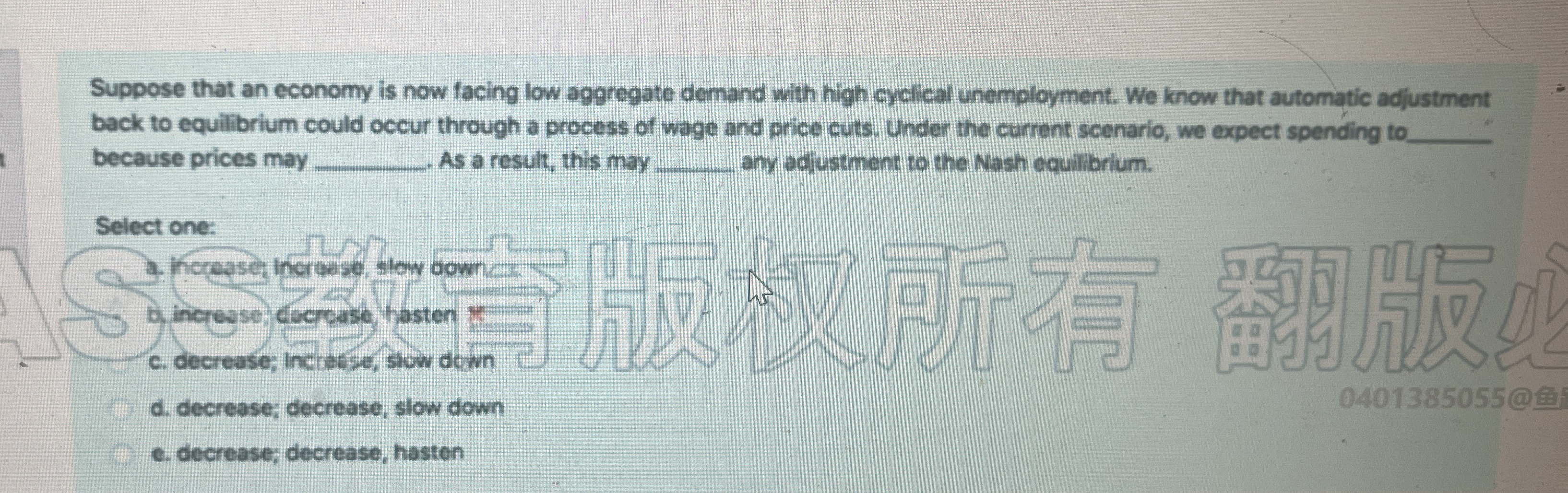 Suppose that an economy is now facing low