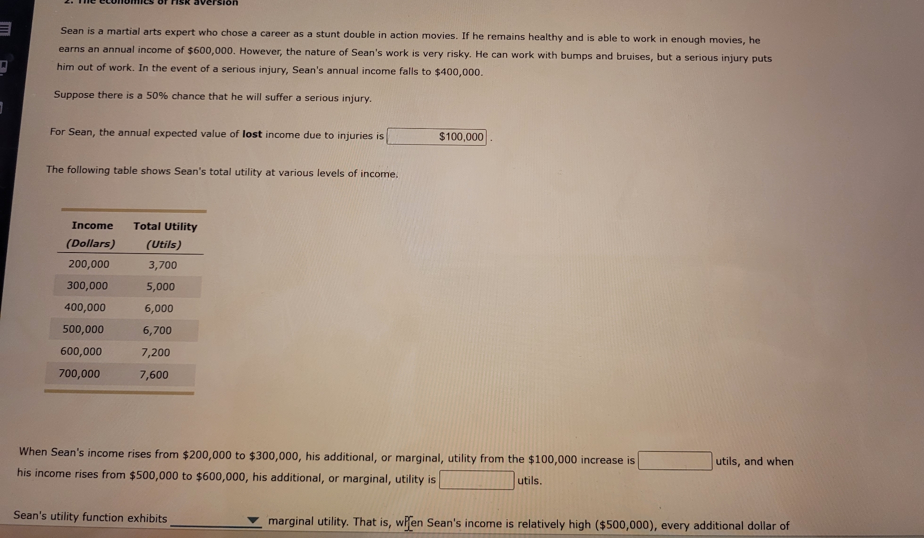 Sean is a martial arts expert who chose a career