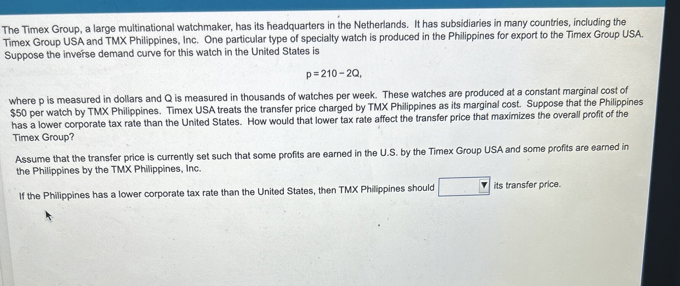 The Timex Group, a large multinational