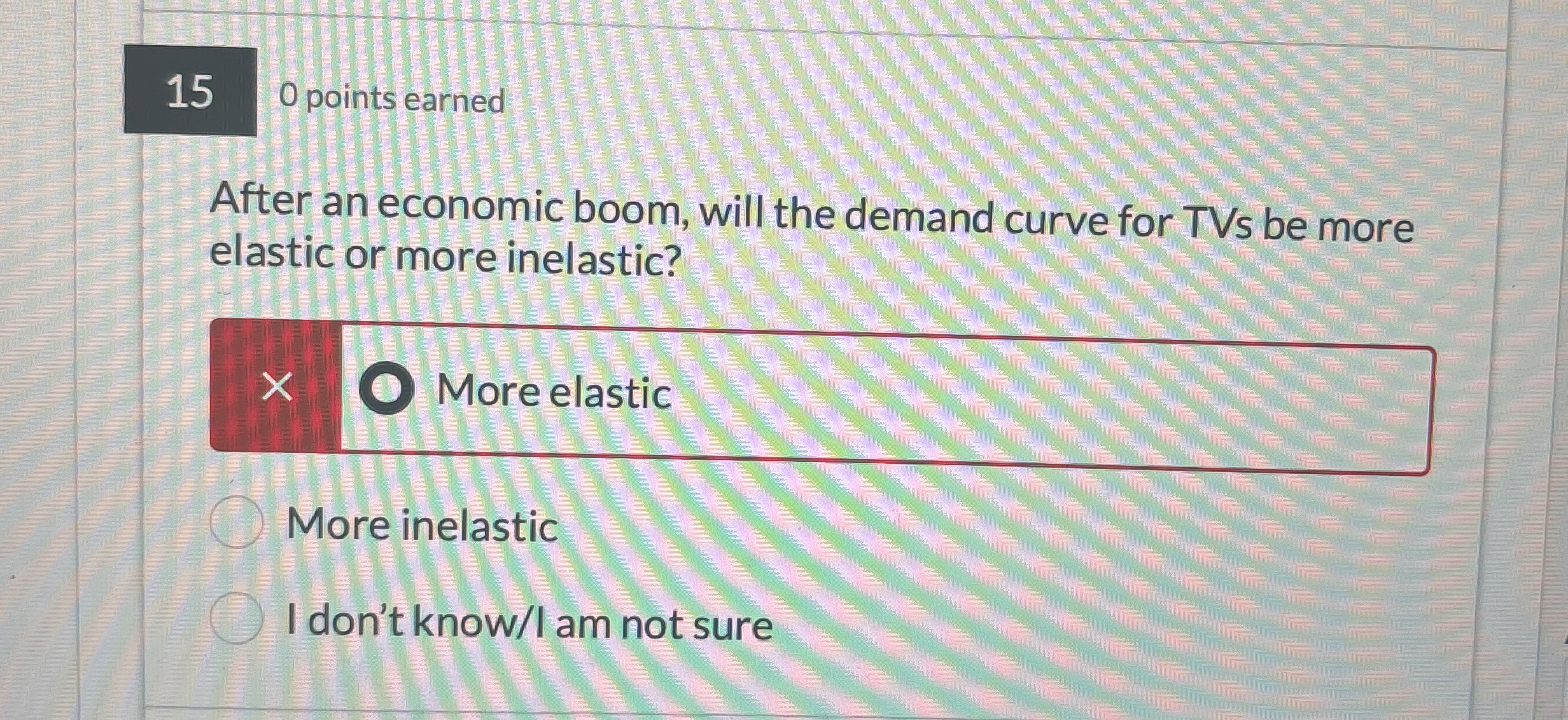 1 5 0 points earned After an economic boom, will