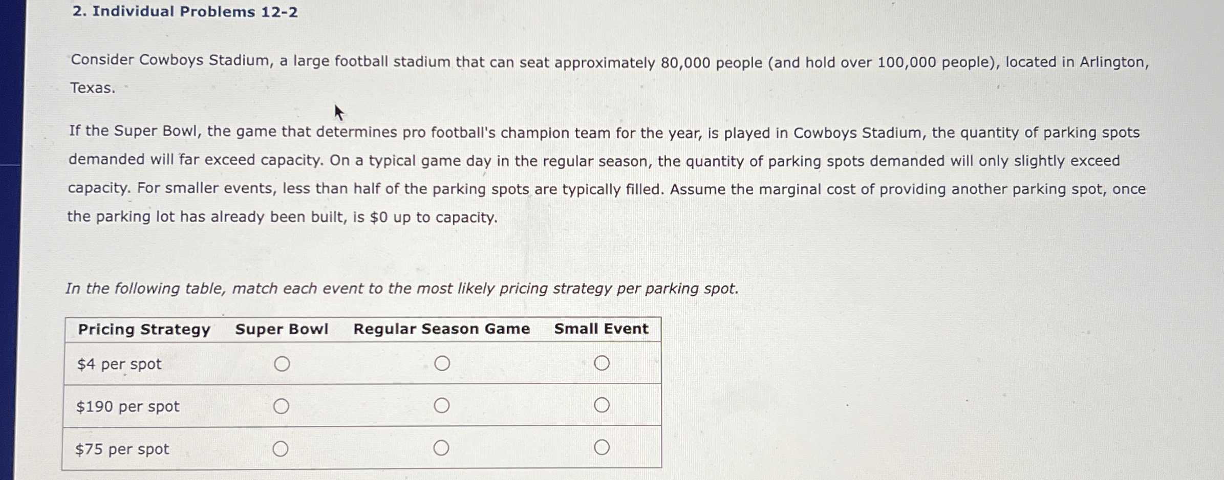 Individual Problems 1 2 - 2 Consider Cowboys