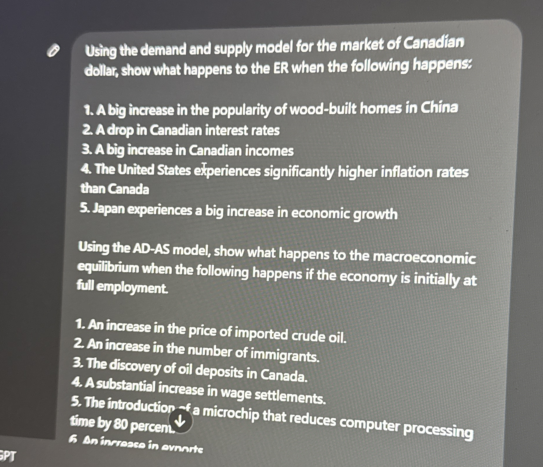Using the demand and supply model for the market