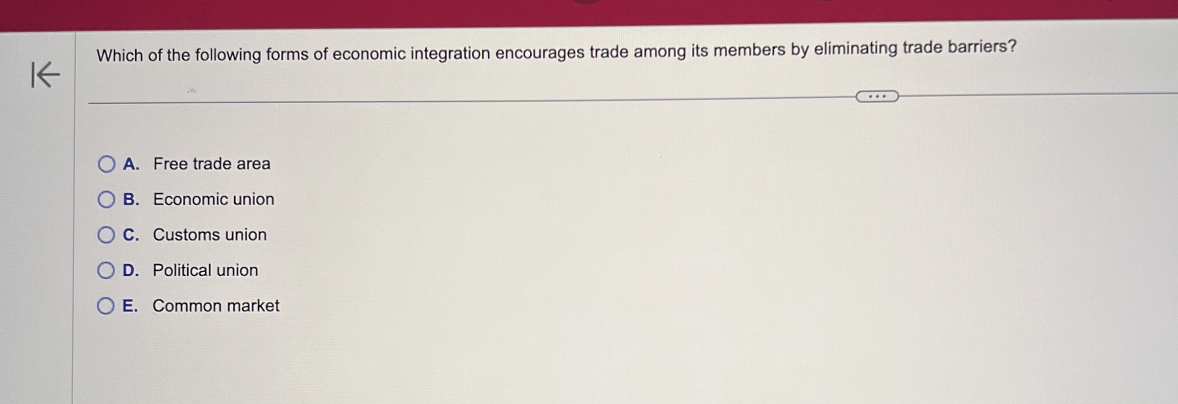 Which of the following forms of economic