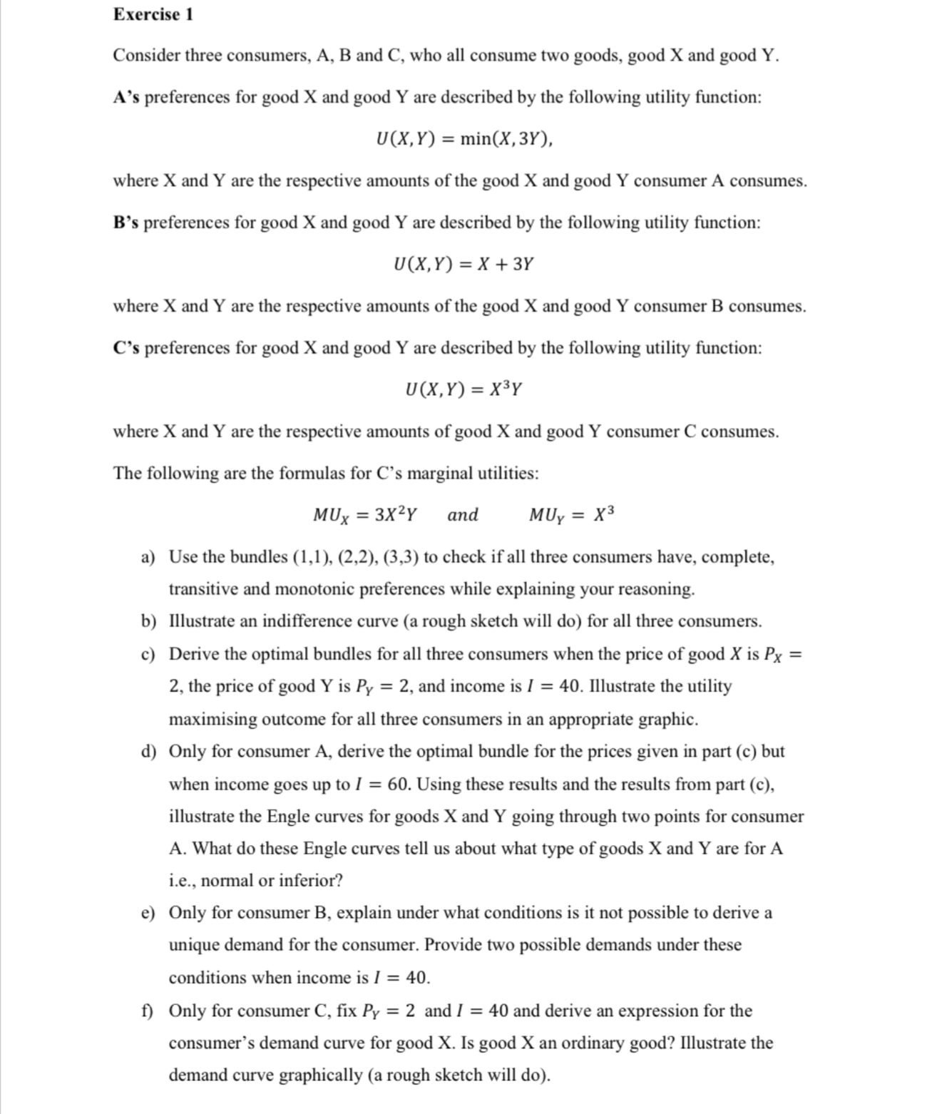 Need help with the following two exercises.