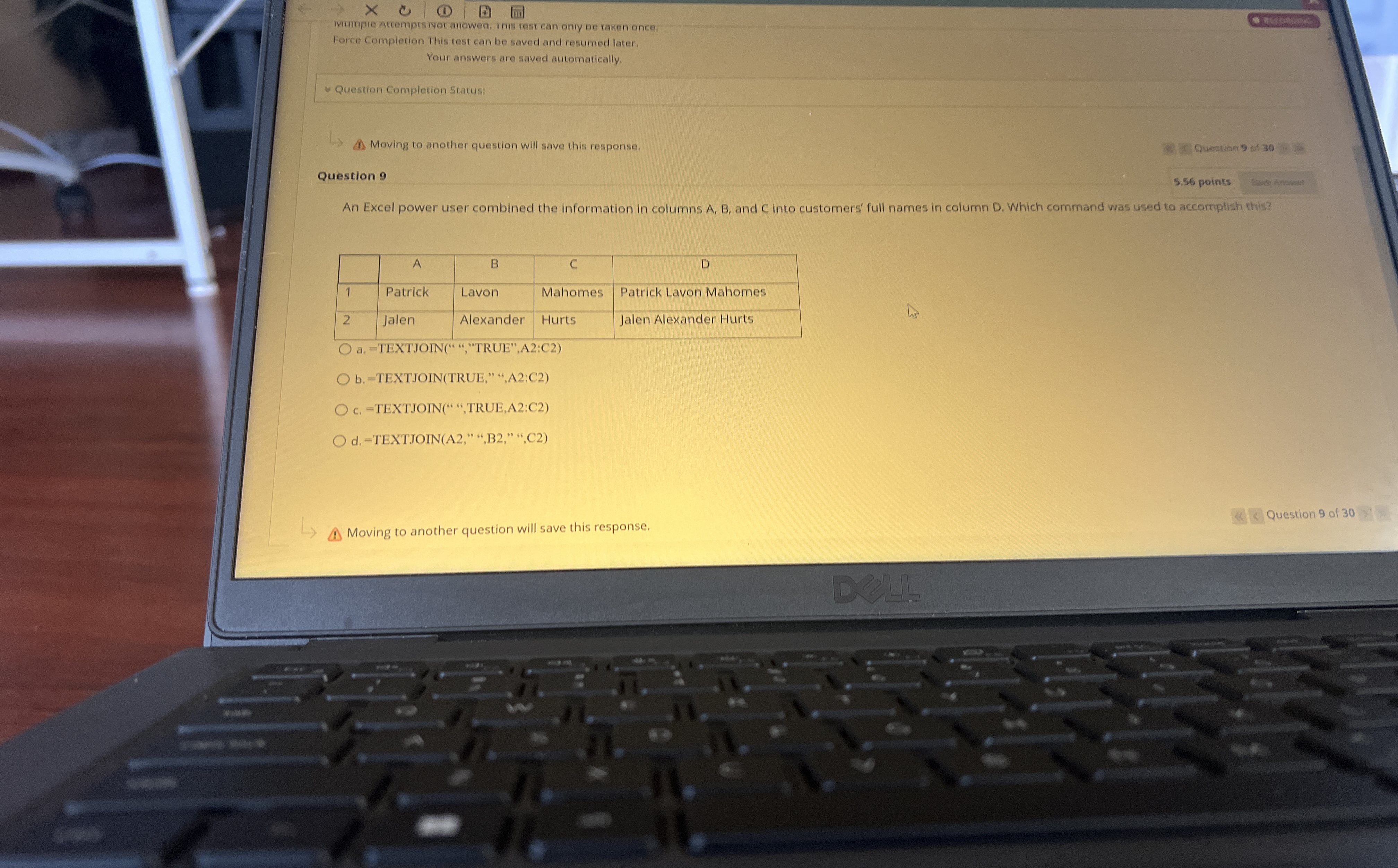 4 Force Completion This rest can be saved and