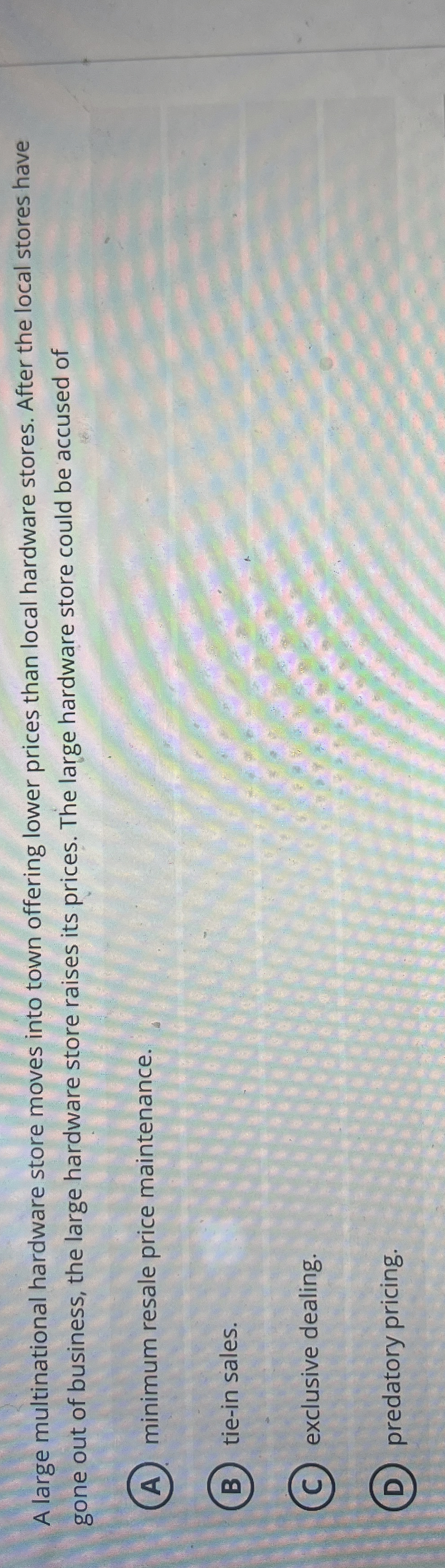 A large multinational hardware store moves into