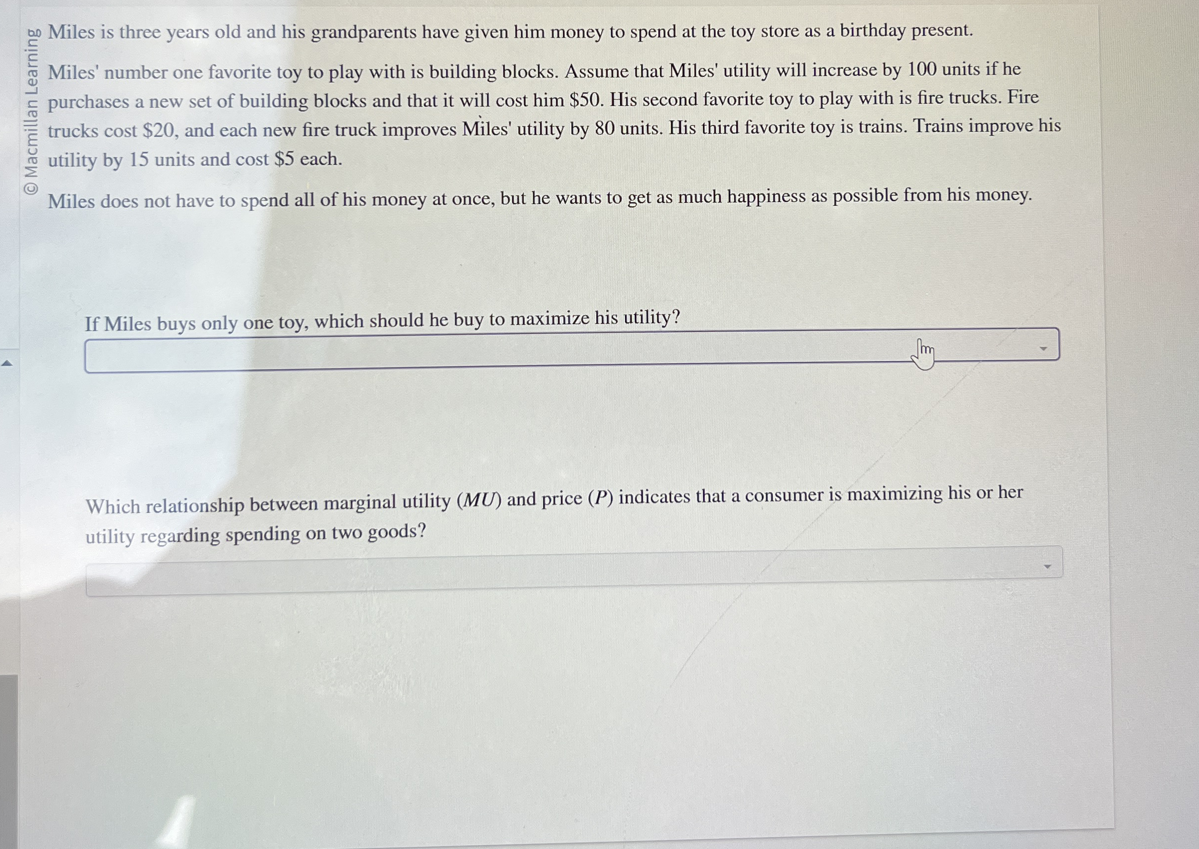? Miles is three years old and his grandparents