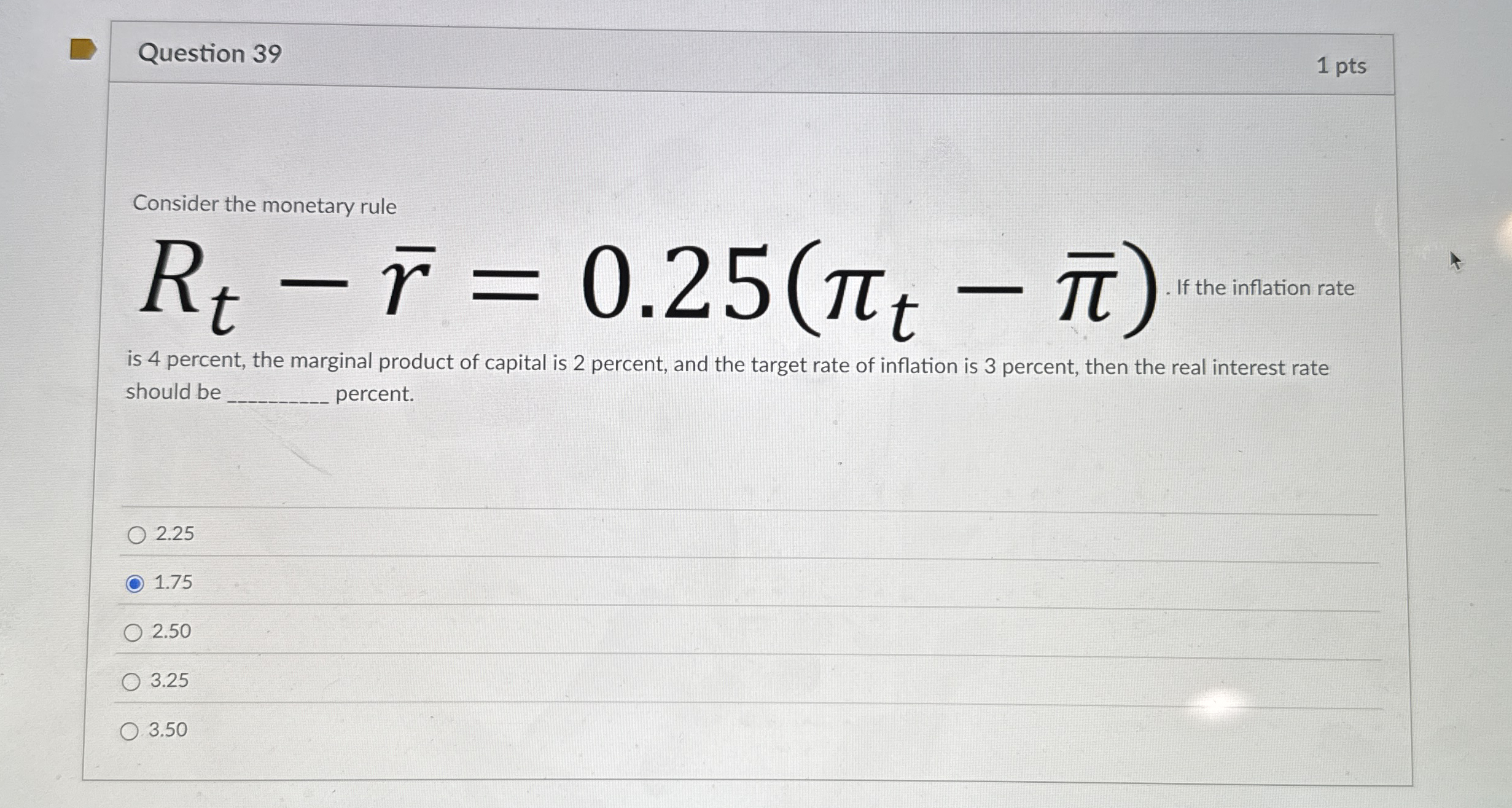 R t - b a r ( r ) = 0 . 2 5 ( t - ( ? b a r ( ) )