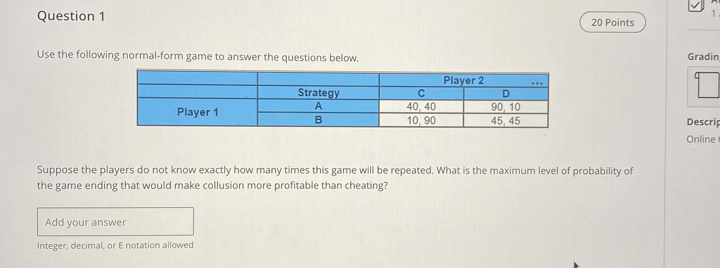 Question 1 2 0 Points Use the following normal -