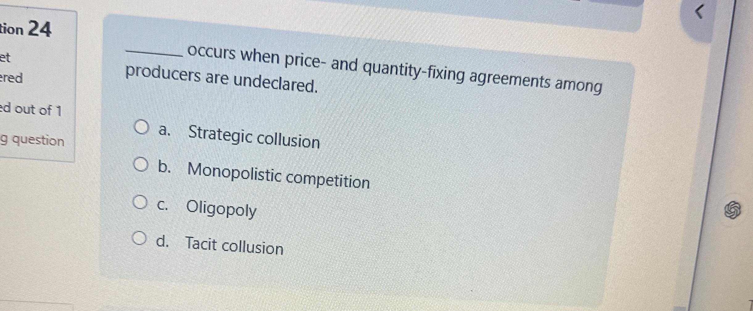 ion 2 4 occurs when price - and quantity - fixing