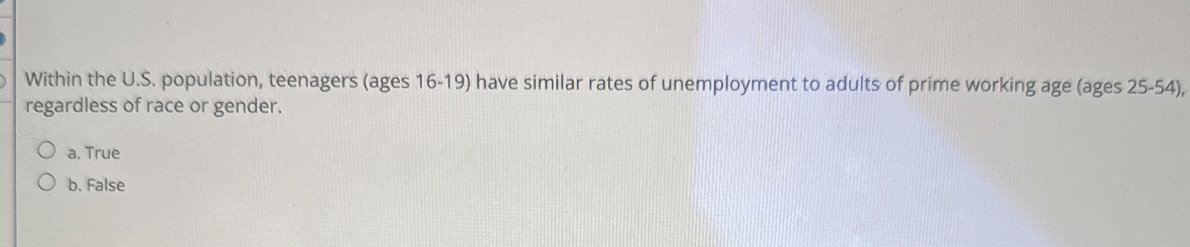 Within the U . S . population, teenagers ( ages 1
