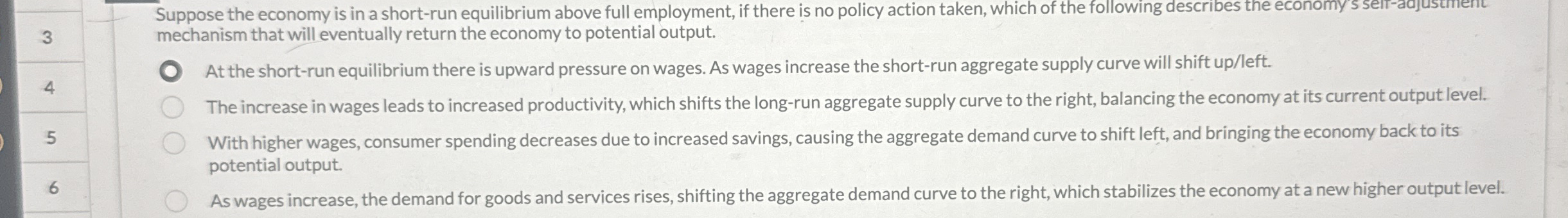 3 mechanism that will eventually return the