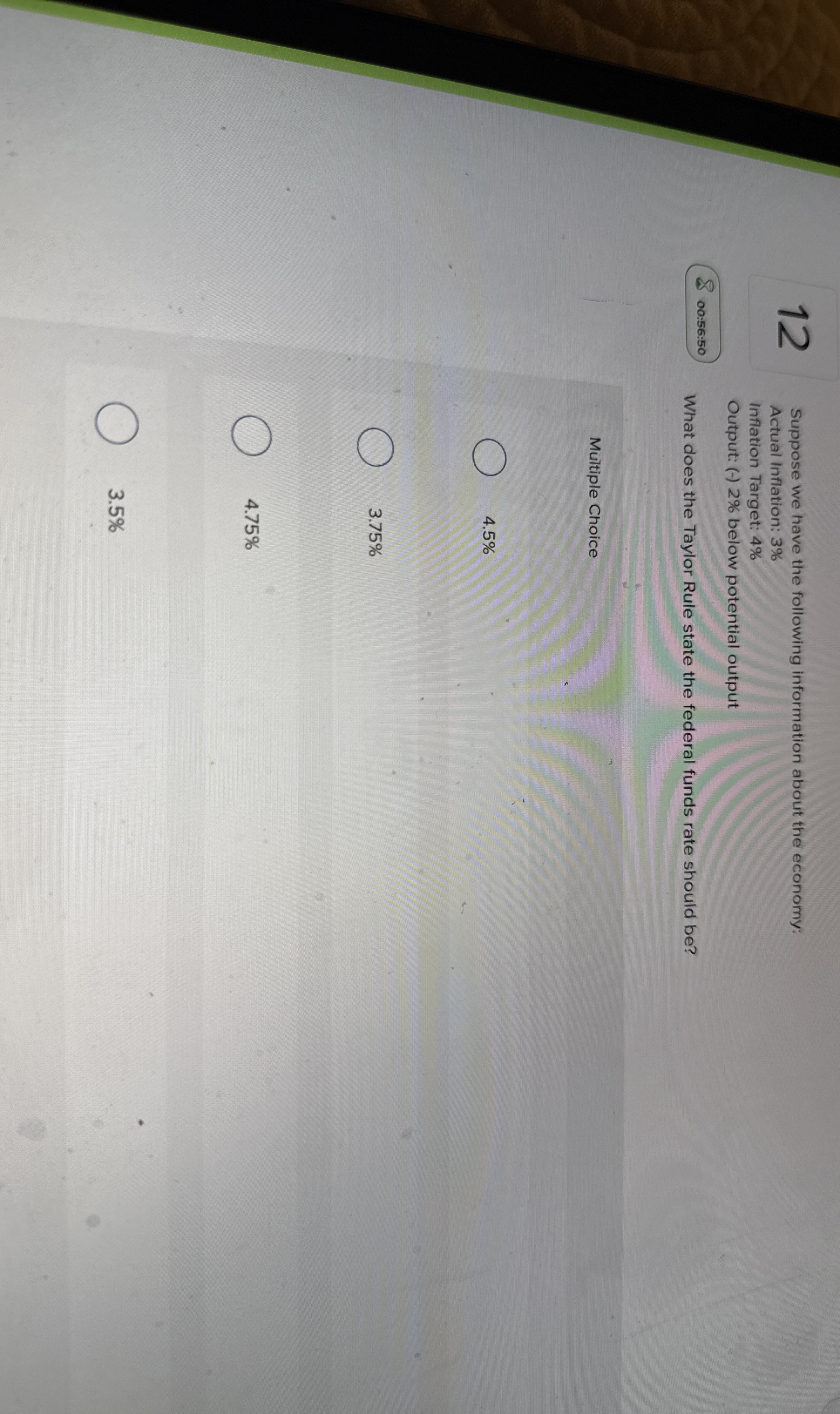 1 2 Suppose we have the following information