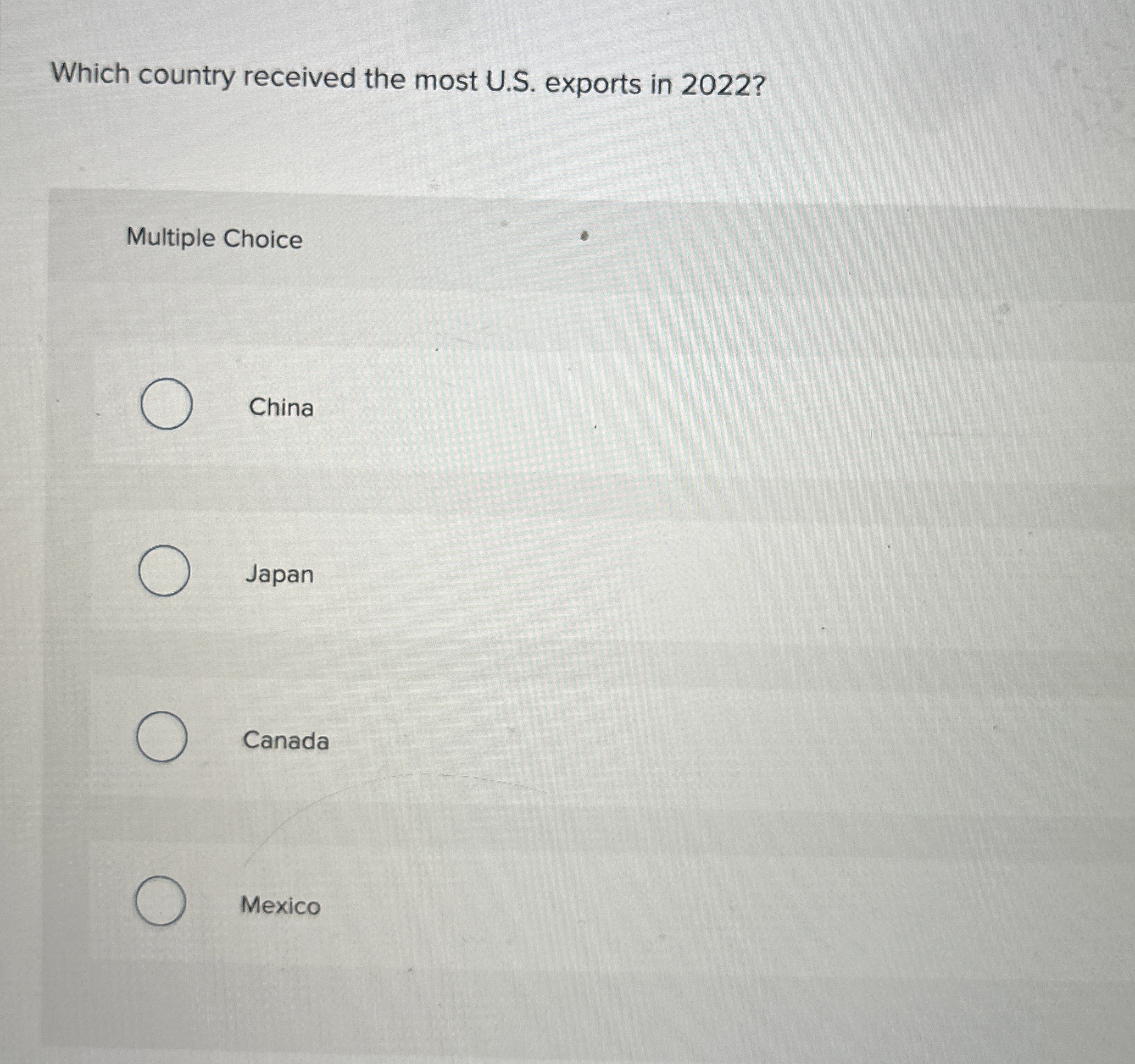 Which country received the most U . S . exports