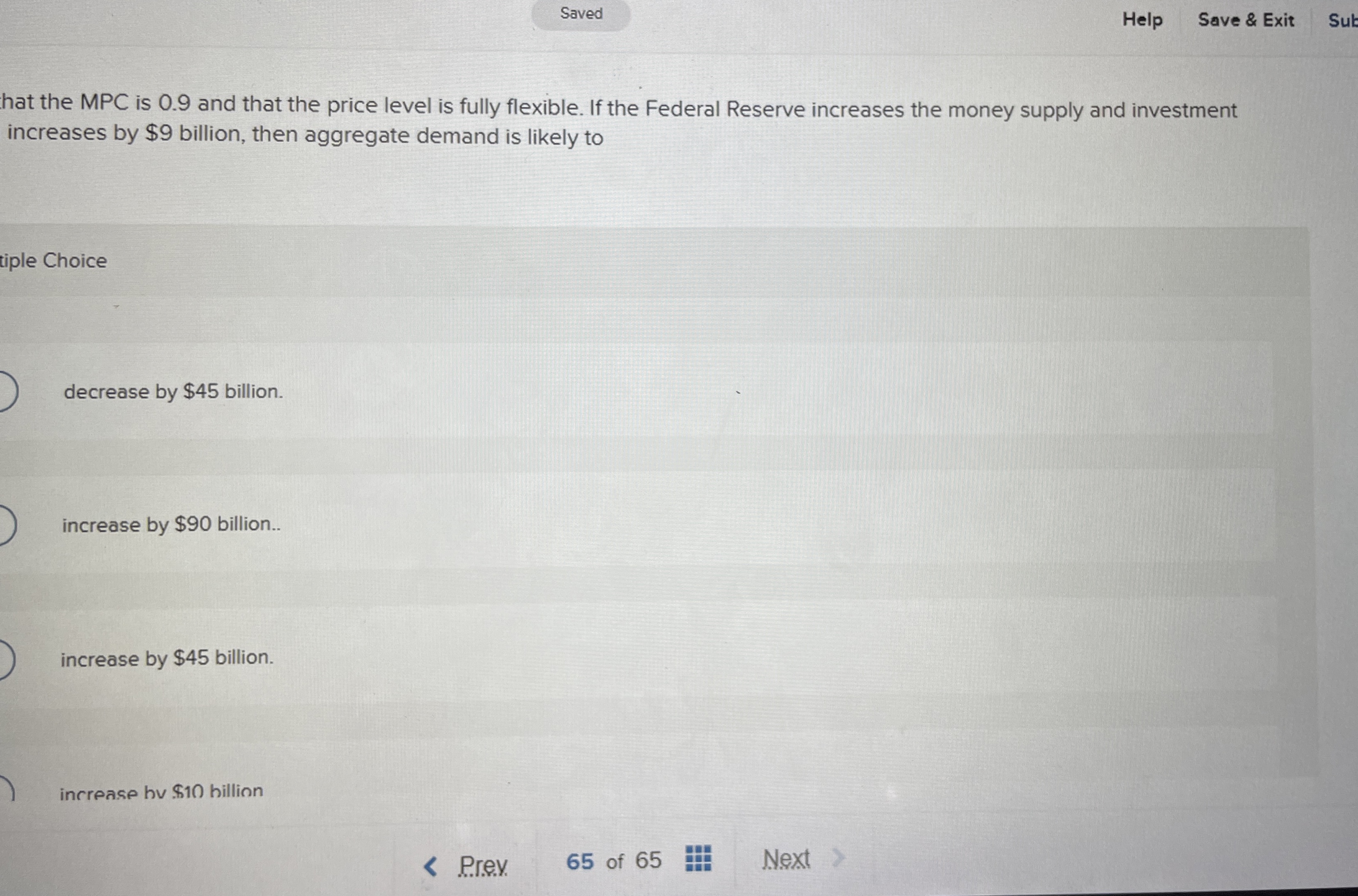 Saved Help Save & Exit Sub hat the MPC is 0 . 9