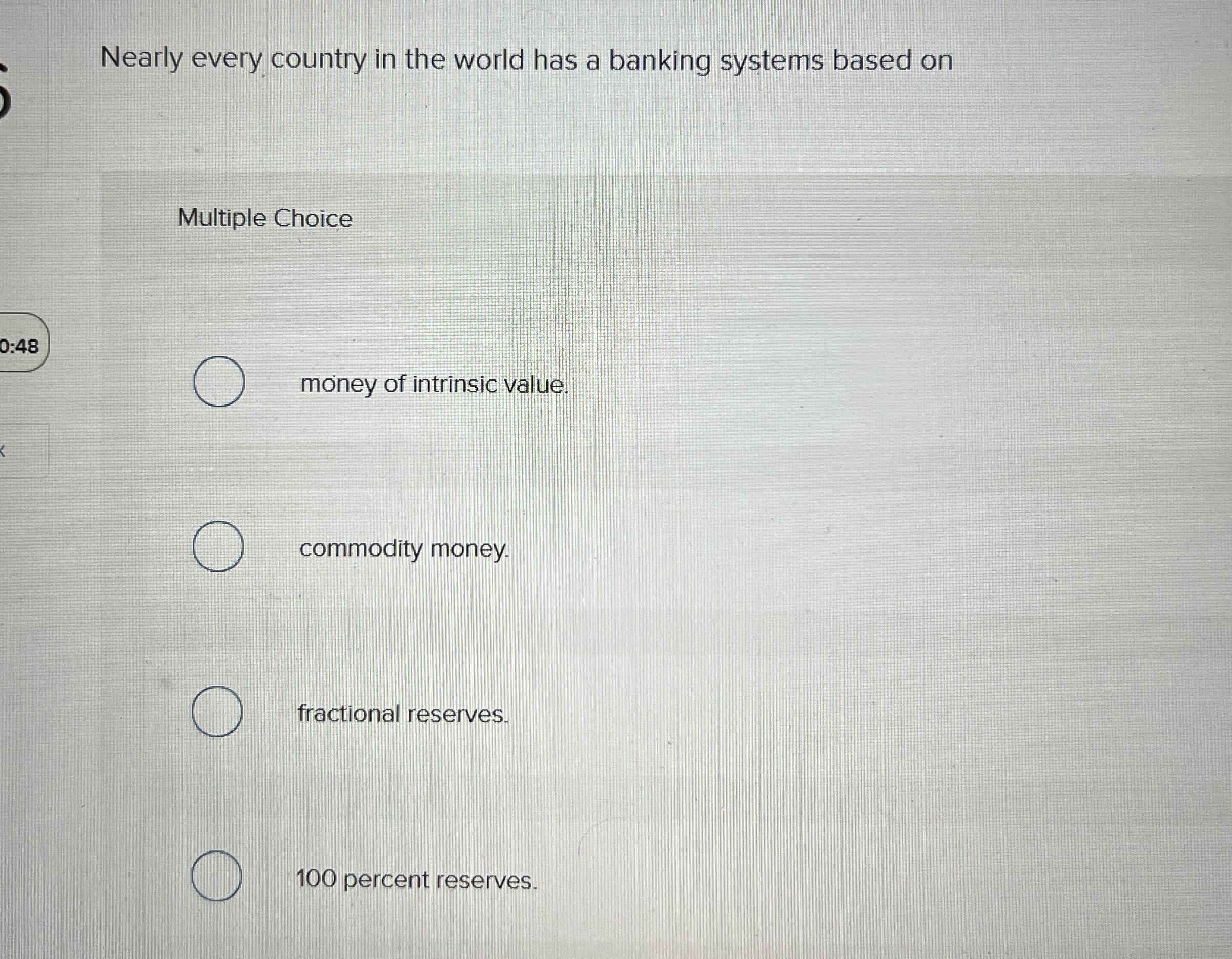 Nearly every country in the world has a banking