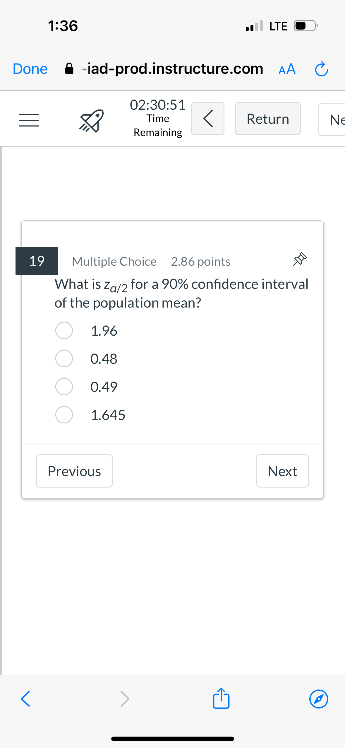 1 : 3 6 LTE Done - iad - prod.instructure.com AA