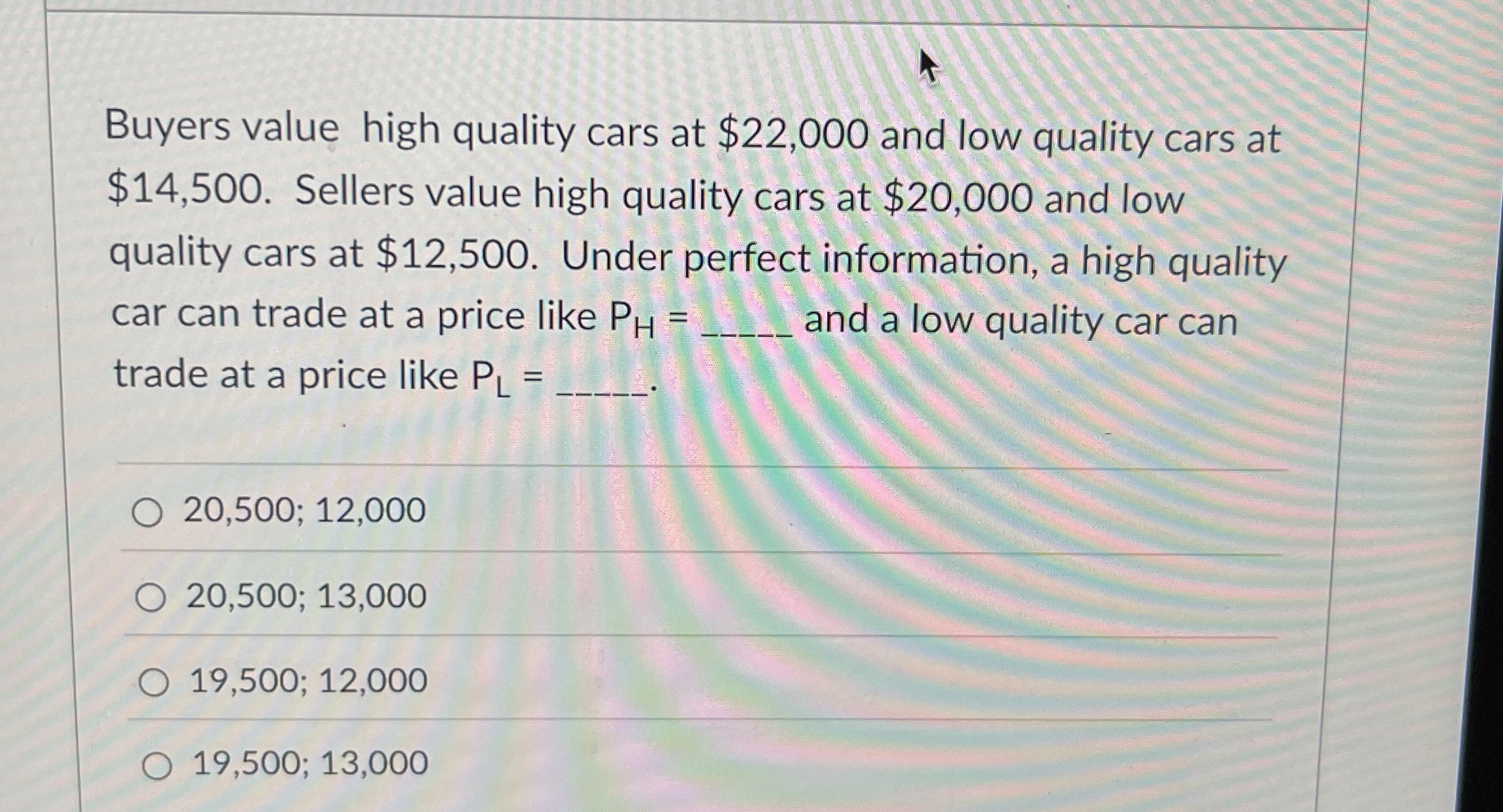2 Multiple Choice 5 points This graph shows a
