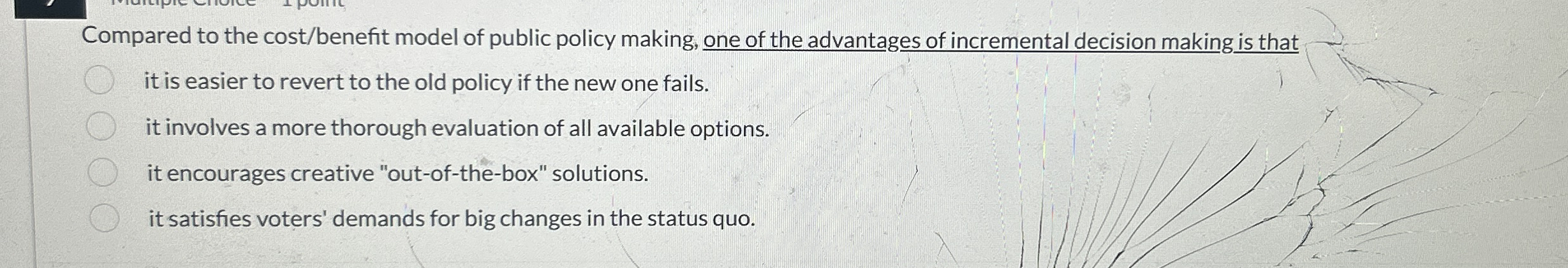 Compared to the cost / benefit model of public