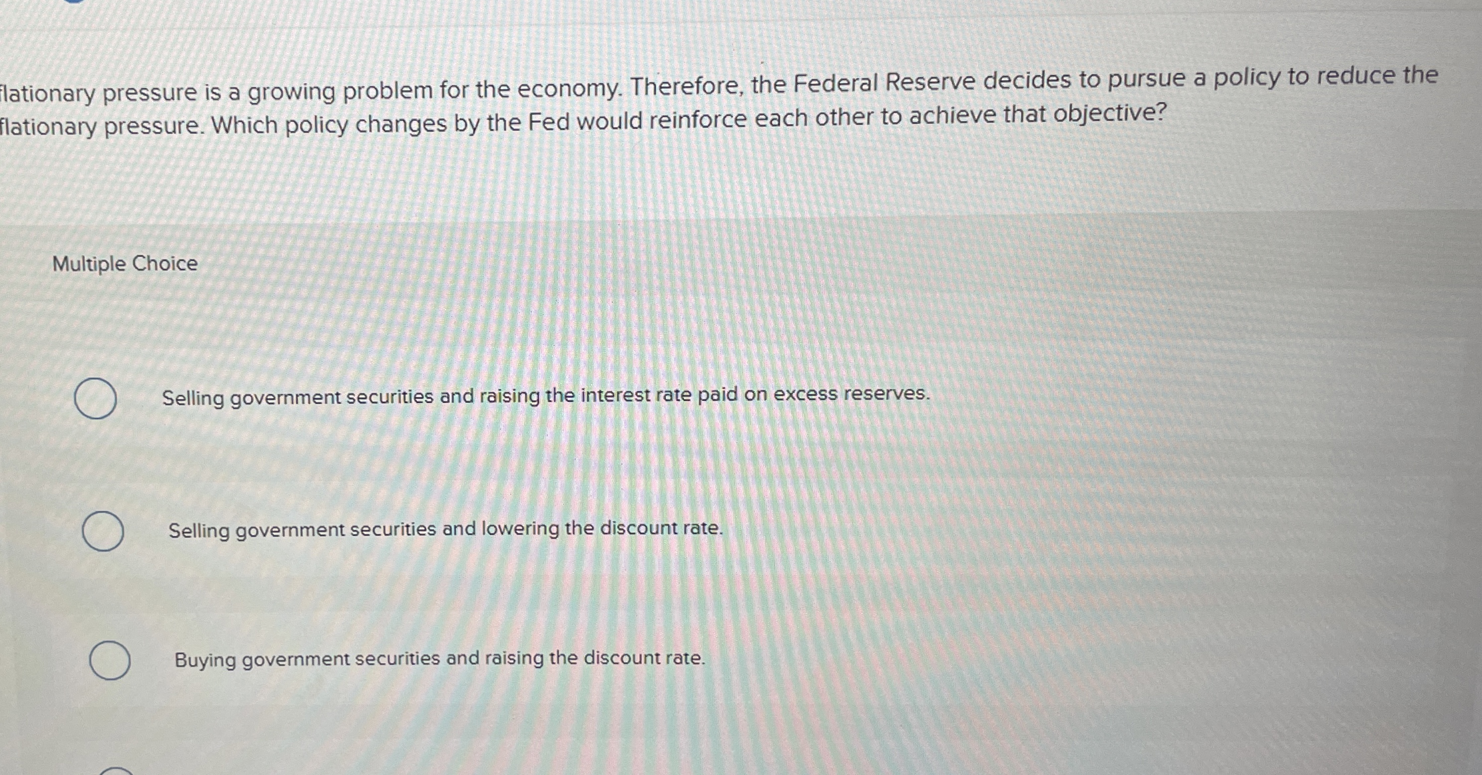 lationary pressure is a growing problem for the