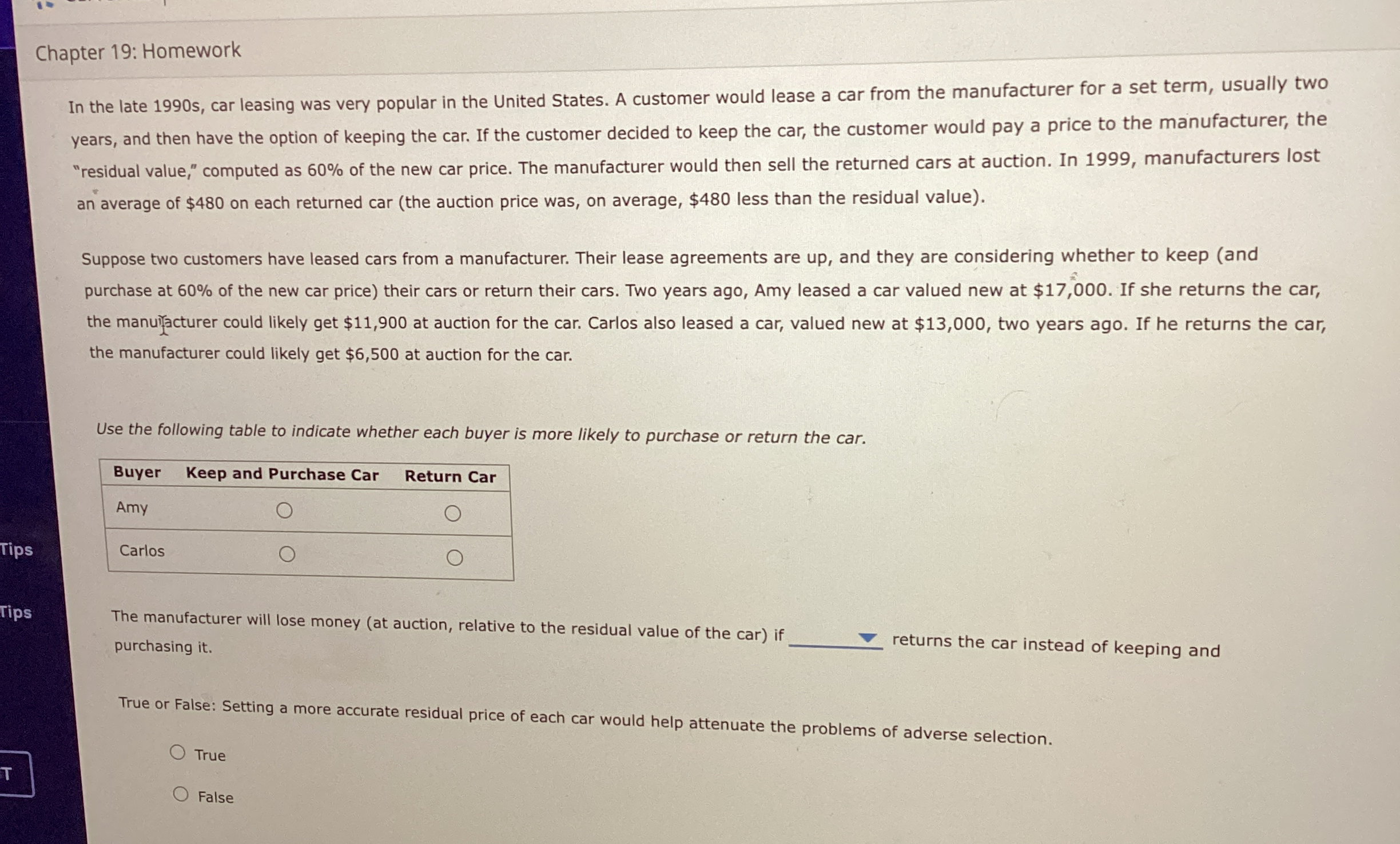 Chapter 1 9 : Homework In the late 1 9 9 0 s ,