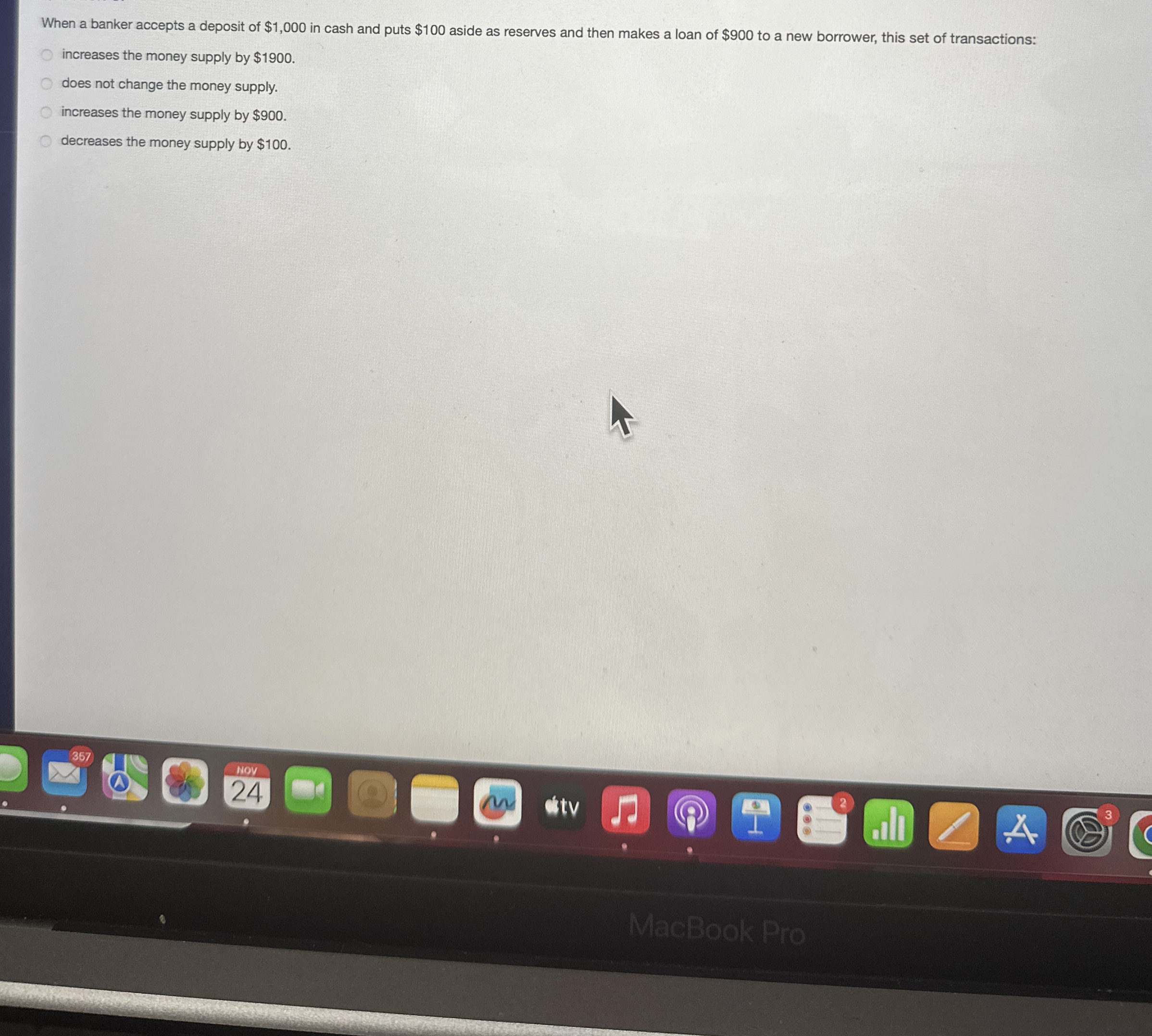 When a banker accepts a deposit of $ 1 , 0 0 0 in