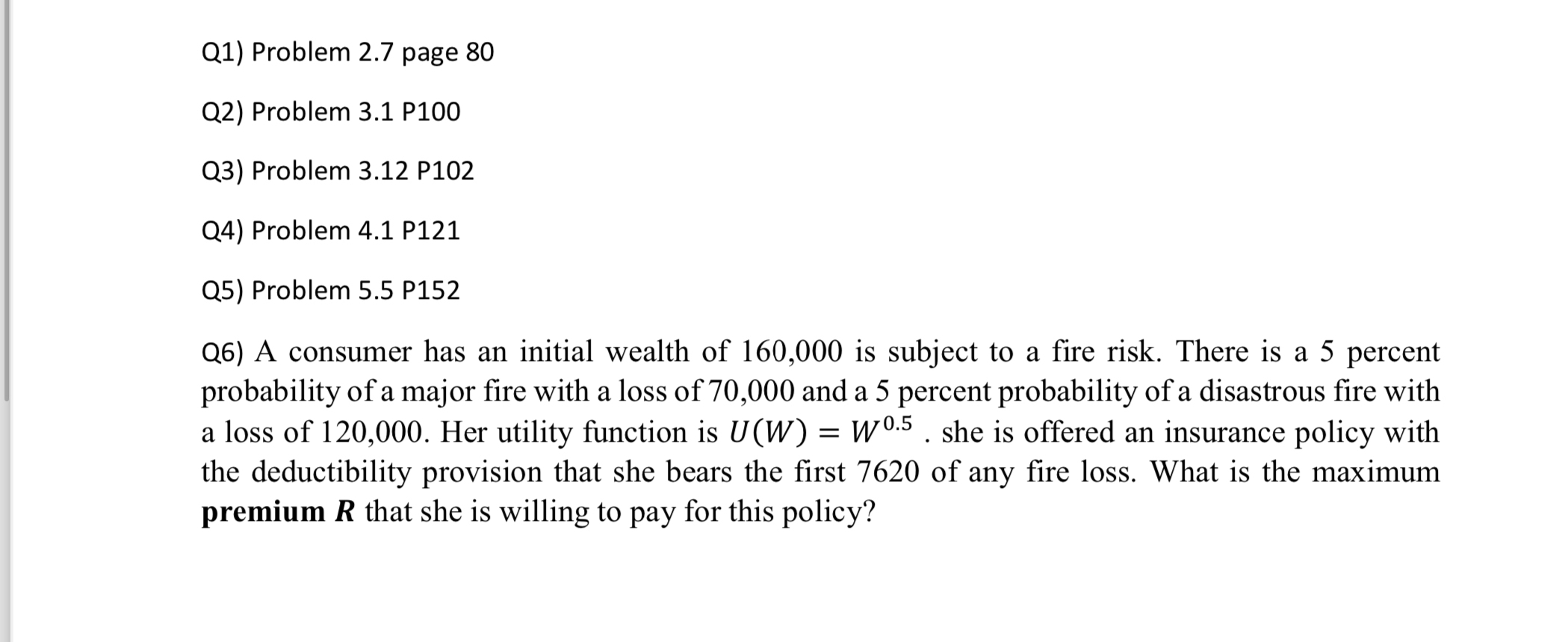 Q 1 ) Problem 2 . 7 page 8 0 Q 2 ) Problem 3 . 1