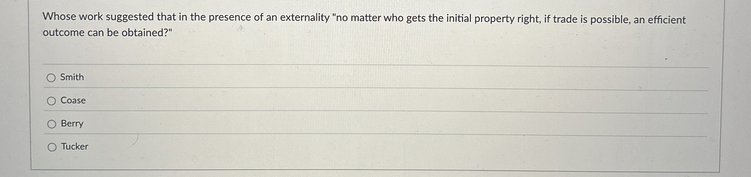 Whose work suggested that in the presence of an