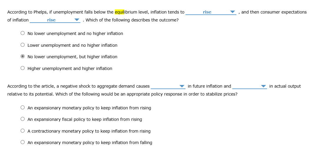 According to the article, a negative shock to