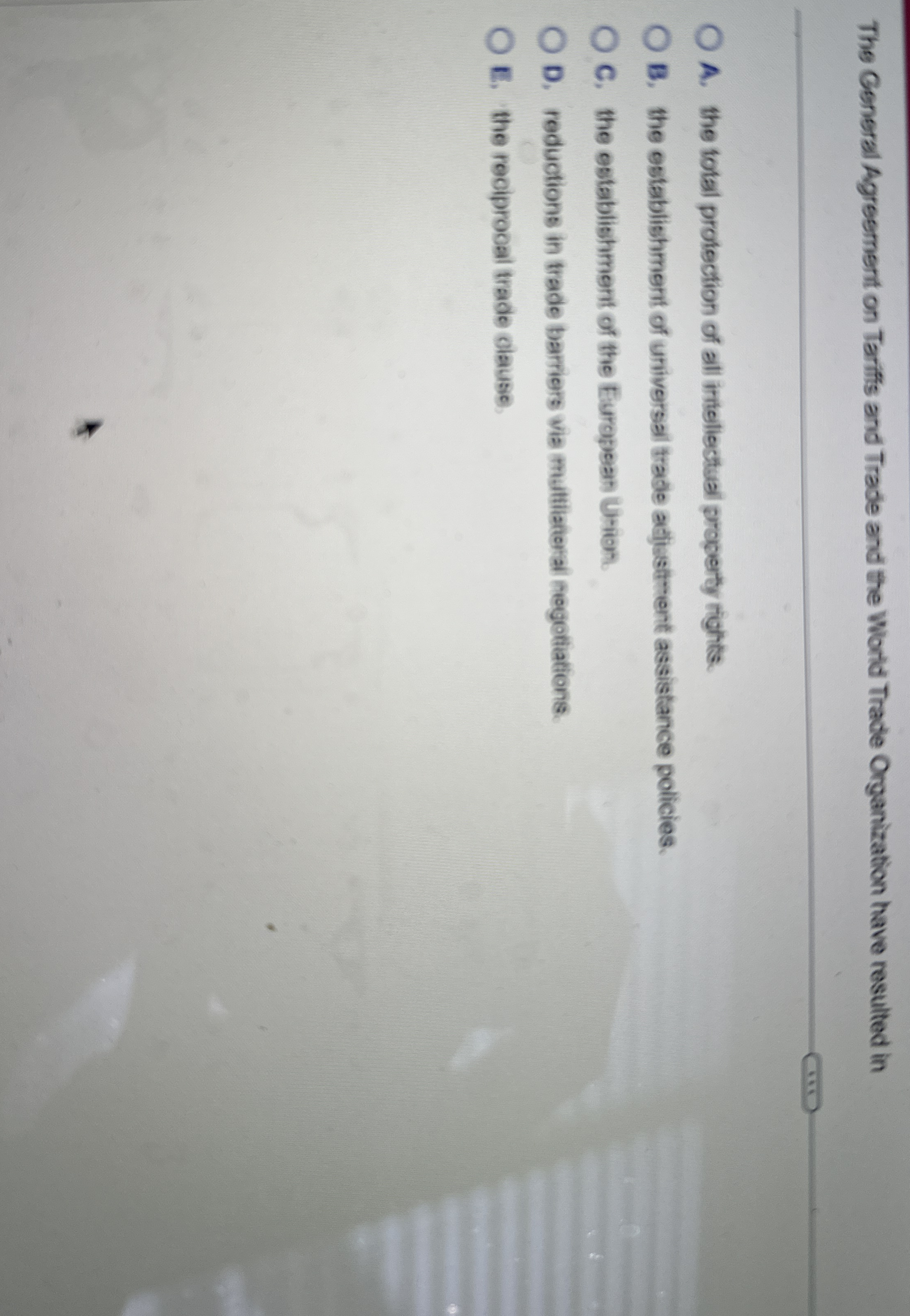 The General Agreement on Tariffs and Trade and