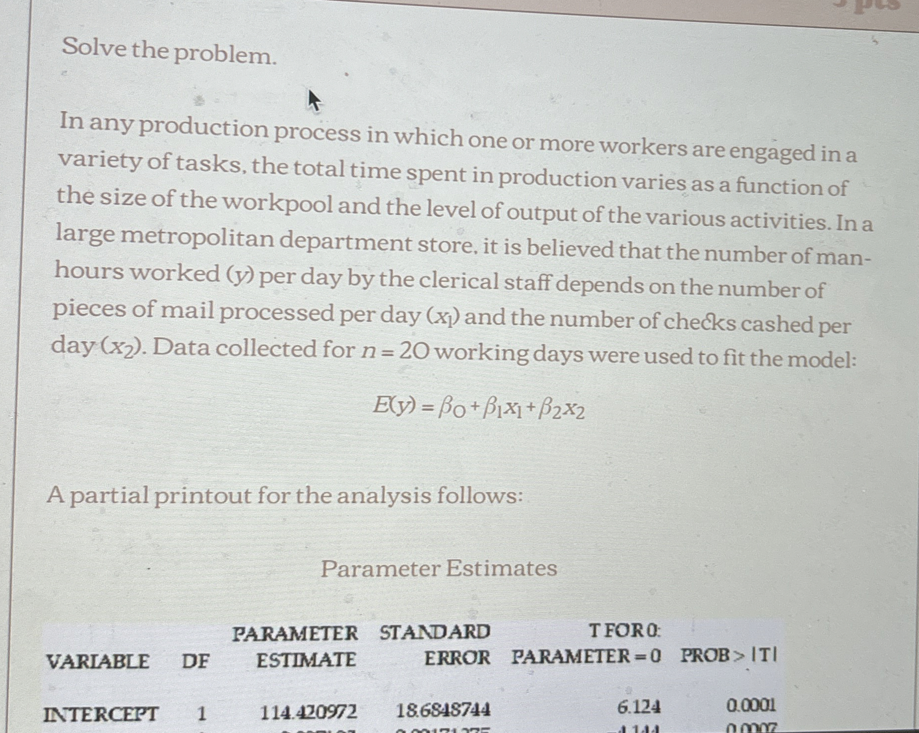 Solve the problem. In any production process in