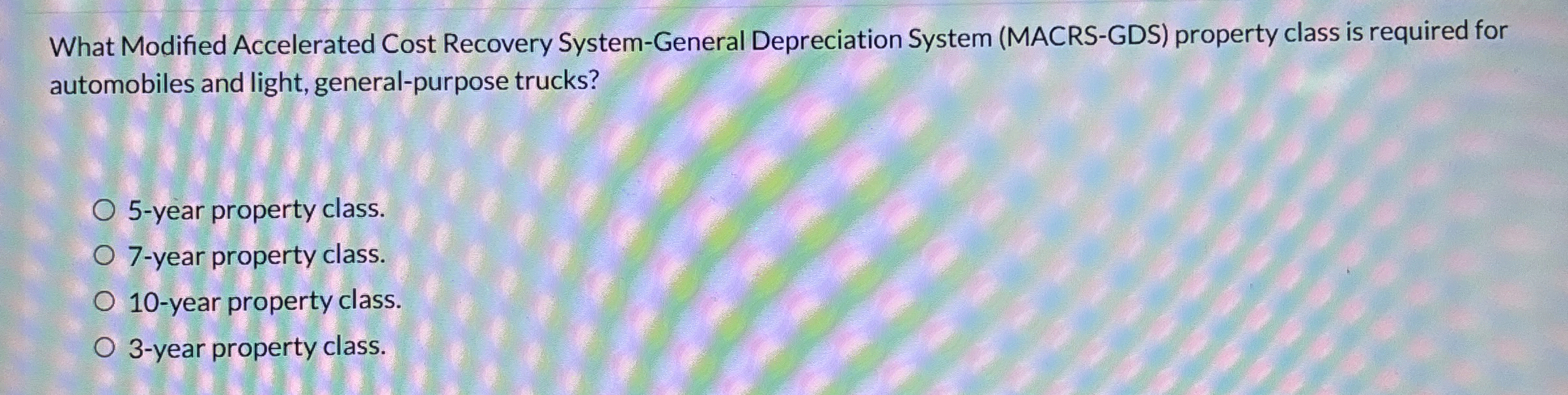 What Modified Accelerated Cost Recovery System -