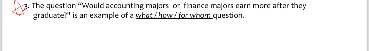 The question "Would accounting majors or finance
