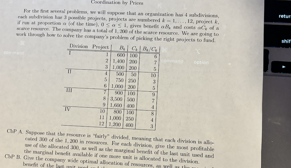 CbP A . Suppose that the resource is "fairly"