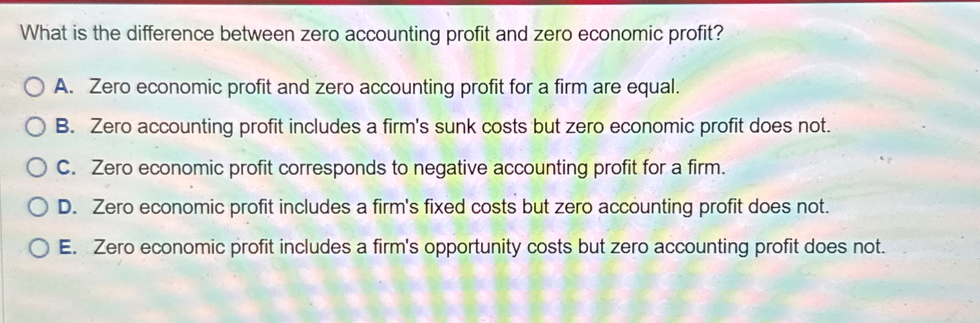 What is the difference between zero accounting