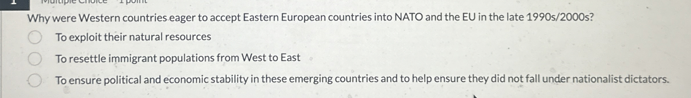 Why were Western countries eager to accept