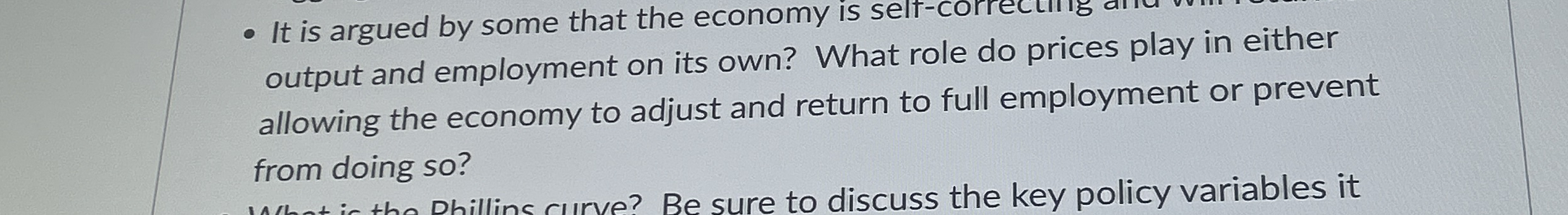 It is argued by some that the economy is